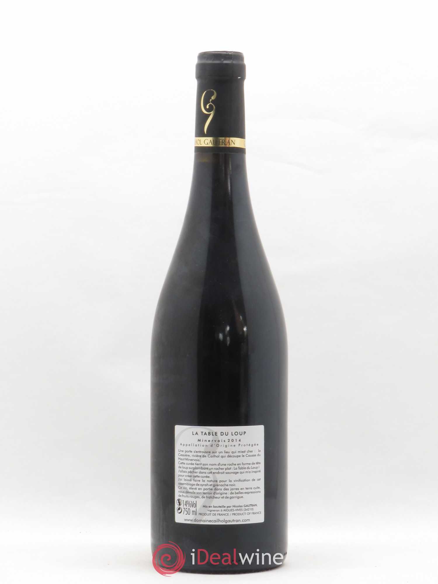 Minervois La Table du Loup Domaine Cailhol Gautran (sans prix de réserve) 2014 - Posten von 1 Flasche - 1
