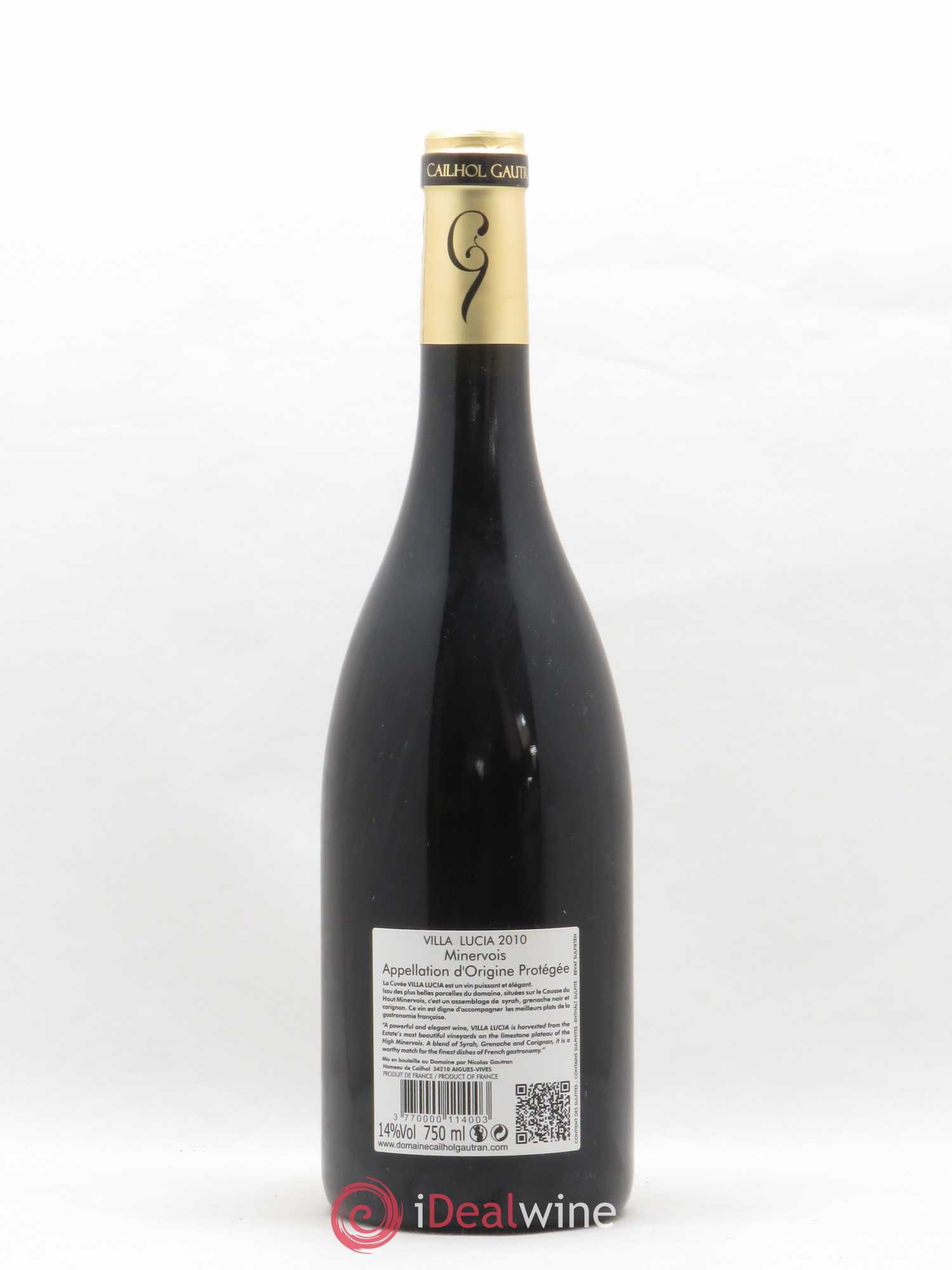 Minervois Villa Lucia Domaine Cailhol Gautran (sans prix de réserve) 2010 - Posten von 1 Flasche - 1