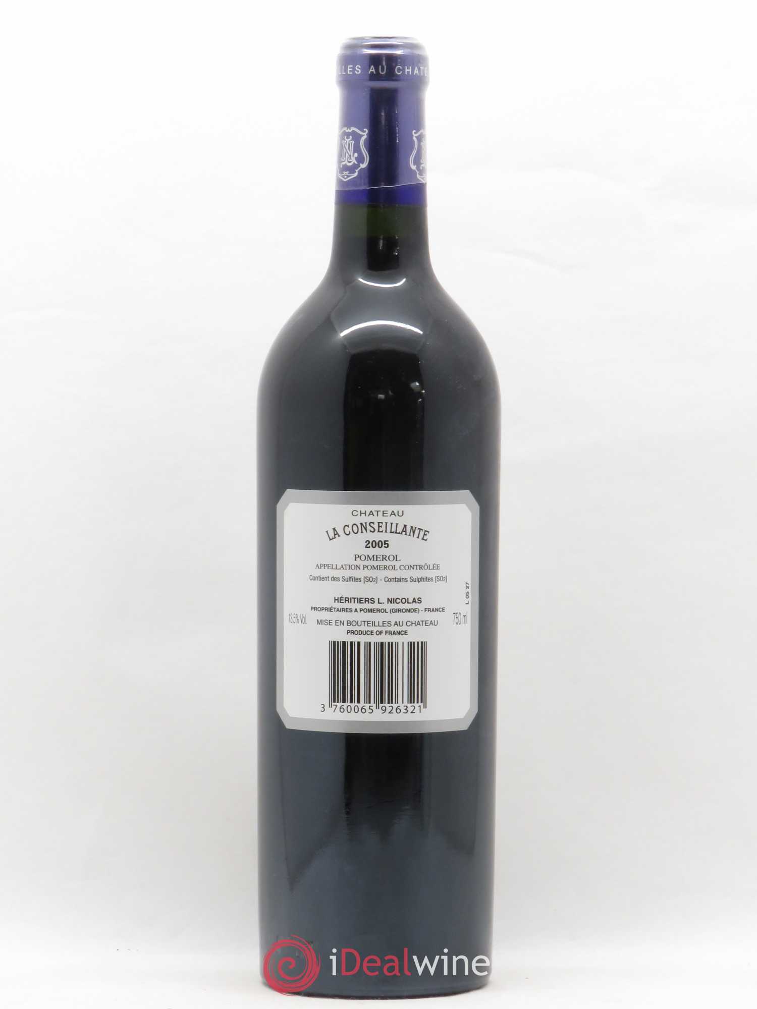 Château la Conseillante 2005 - Lot de 1 bouteille - 1