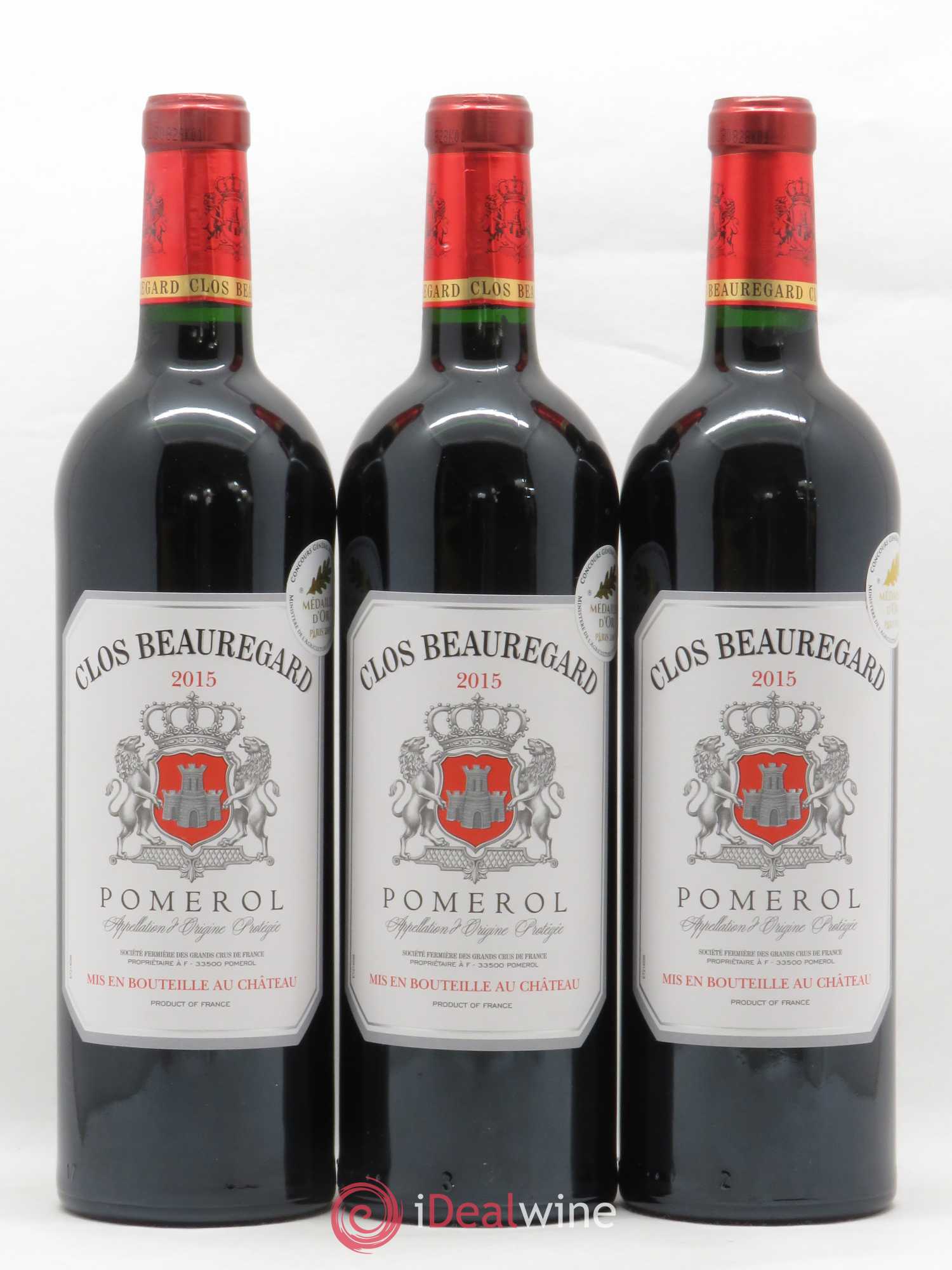 Clos Beauregard 2015 - Lot de 3 bouteilles - 0