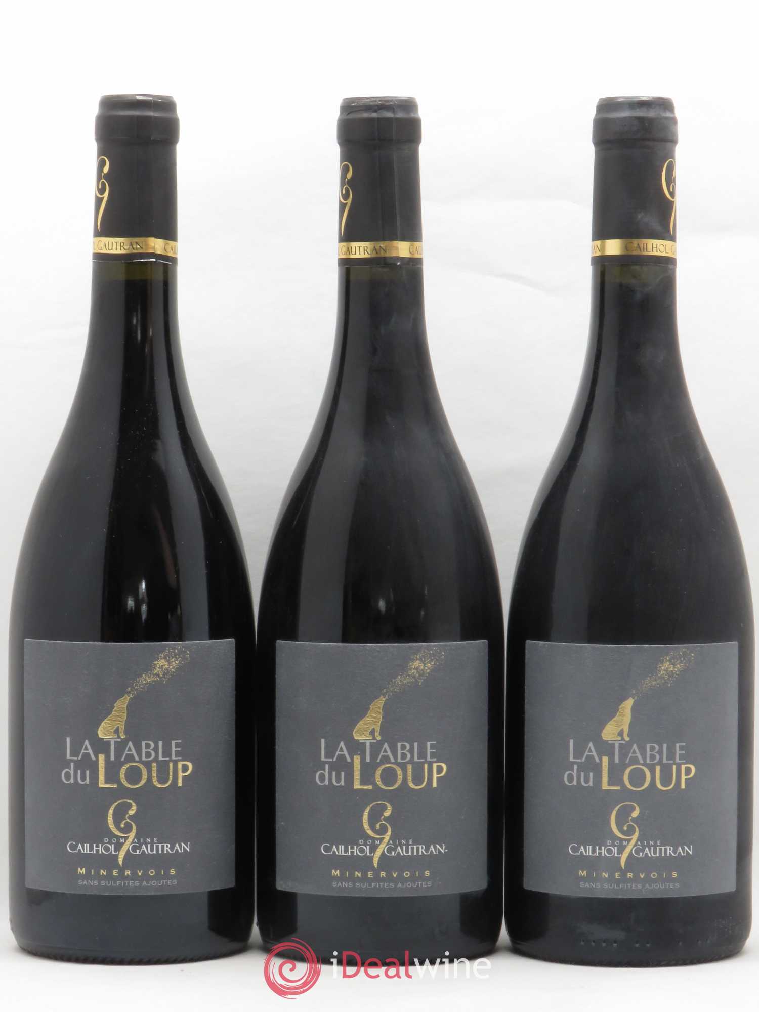 Minervois La Table du Loup Domaine Cailhol Gautran 2016 - Posten von 3 Flaschen - 0