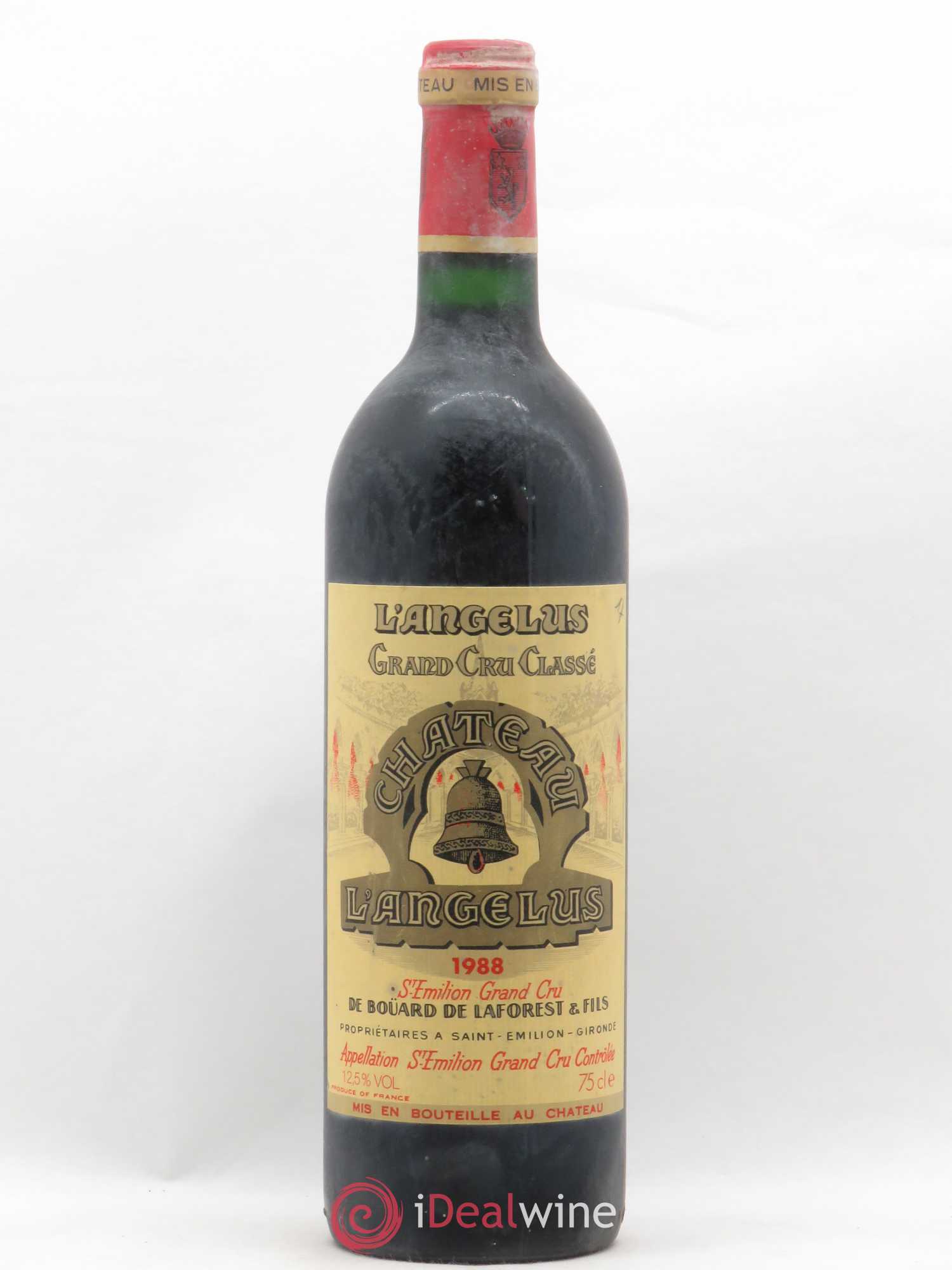 Château Angélus 1er Grand Cru Classé A 1988 - Lot de 1 bouteille - 0