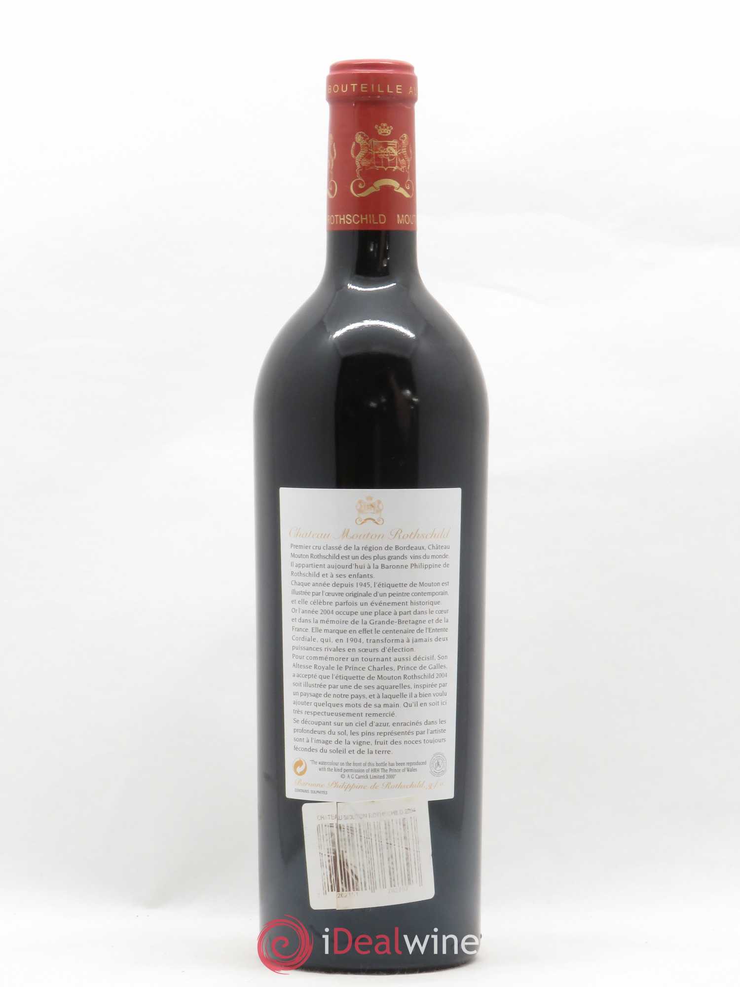 Château Mouton Rothschild 1er Grand Cru Classé 2004 - Lot de 1 bouteille - 1