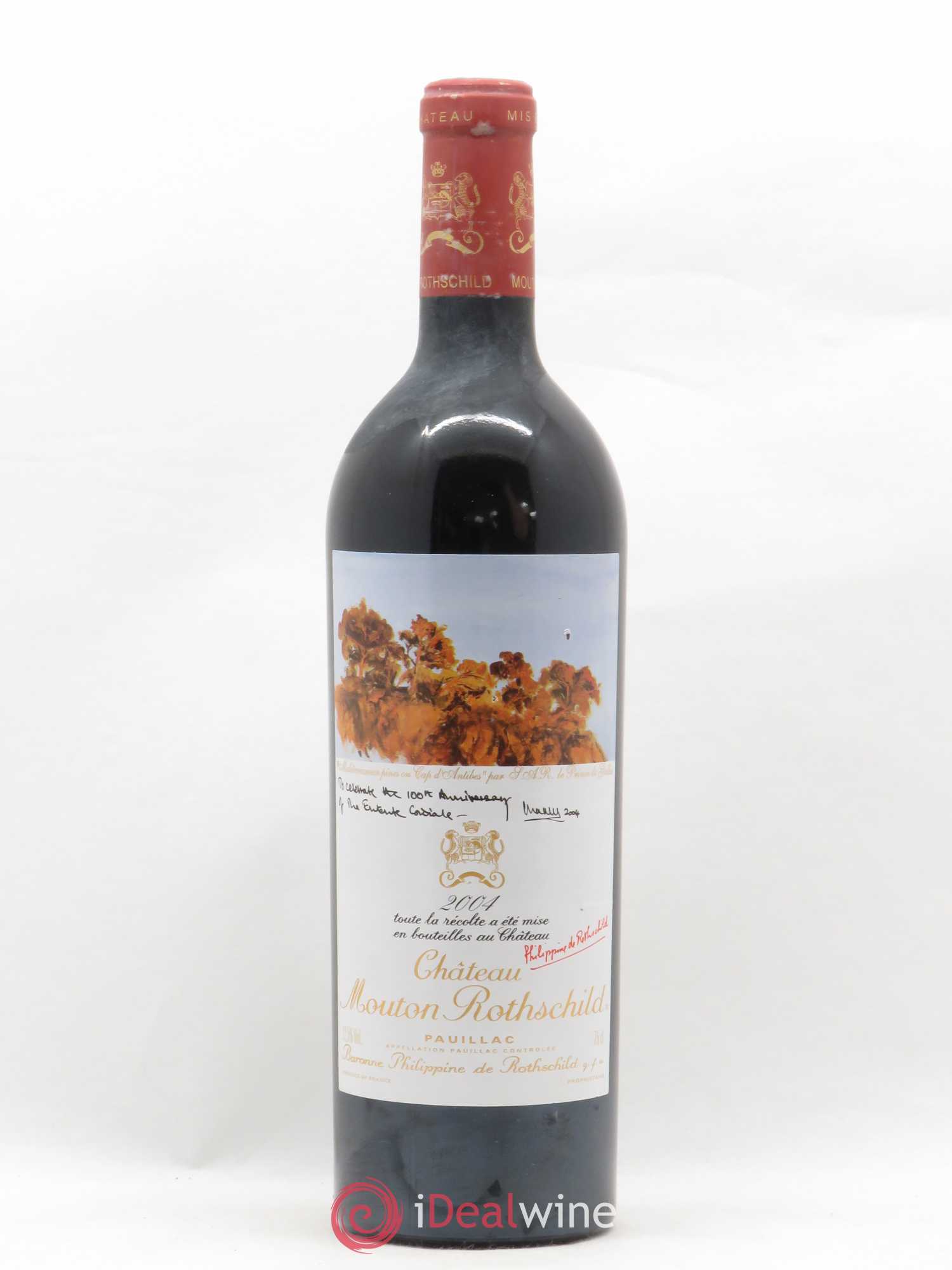 Château Mouton Rothschild 1er Grand Cru Classé 2004 - Lot de 1 bouteille - 0