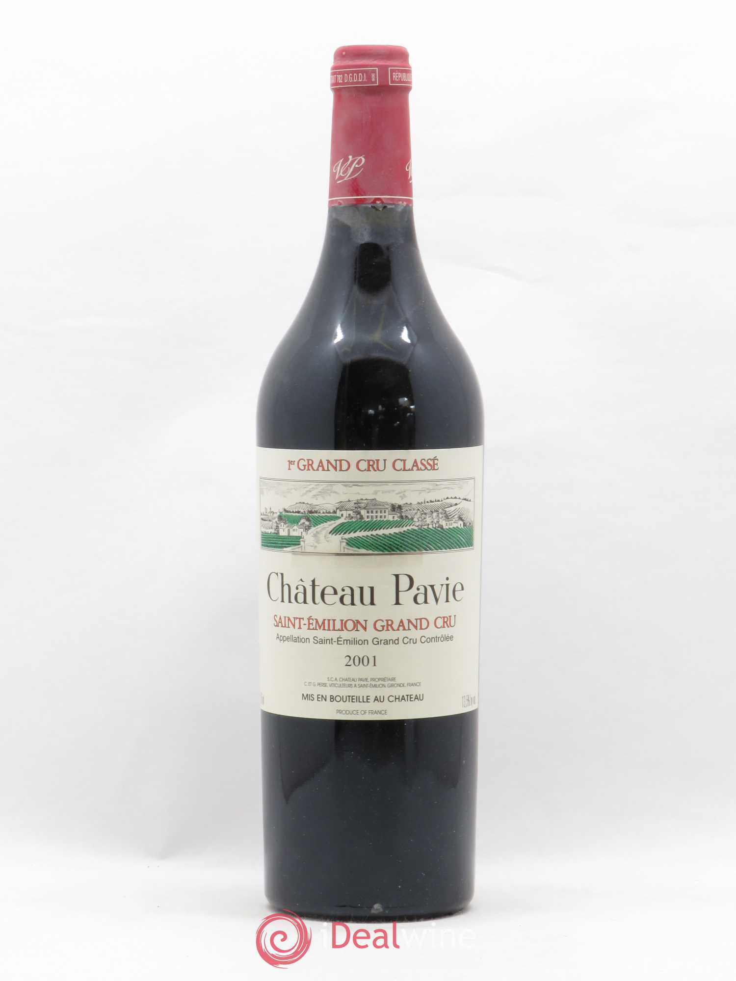 Château Pavie 1er Grand Cru Classé A 2001 - Lot de 1 bouteille - 0