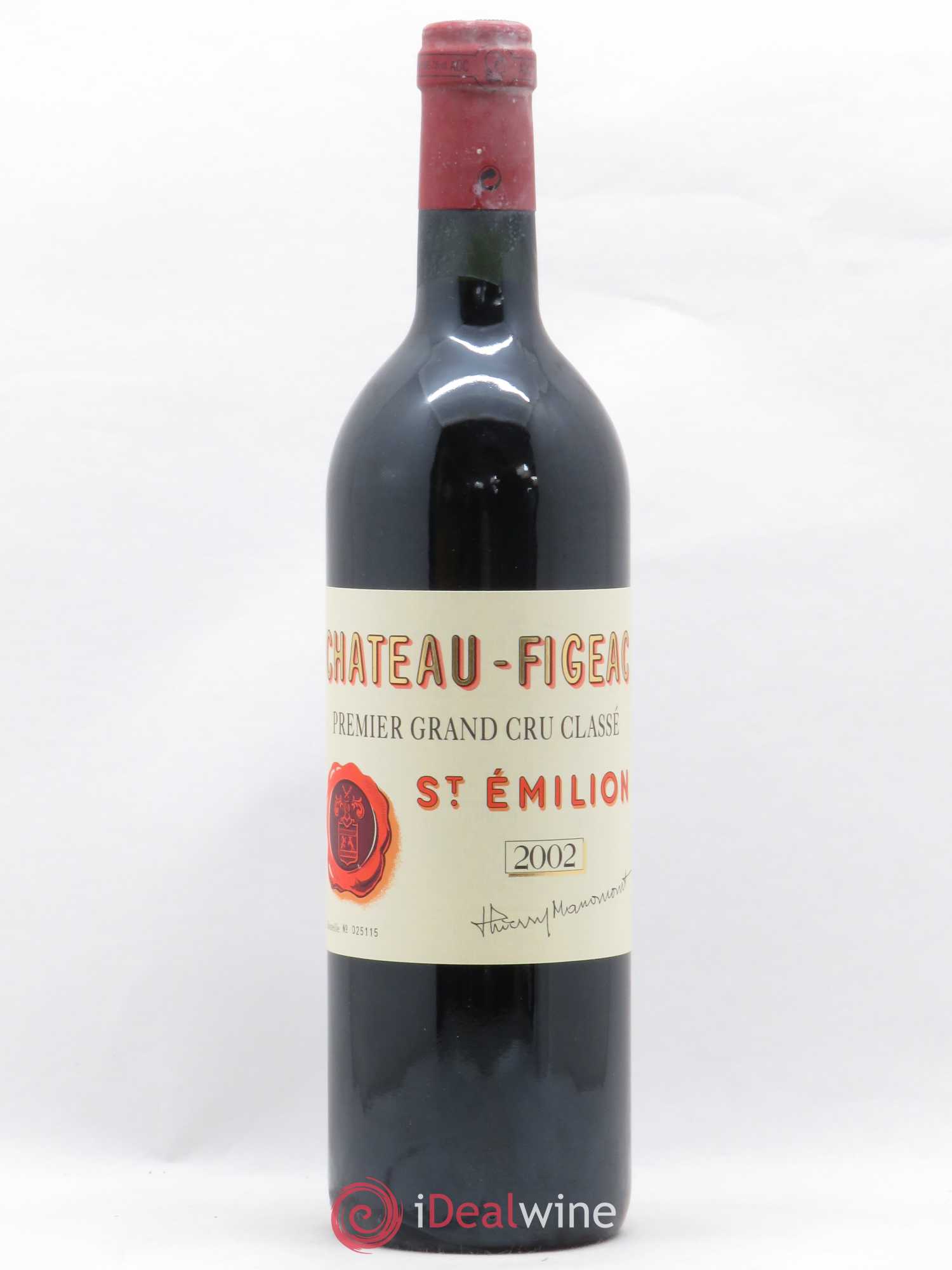 Château Figeac 1er Grand Cru Classé A 2002 - Lot de 1 bouteille - 0