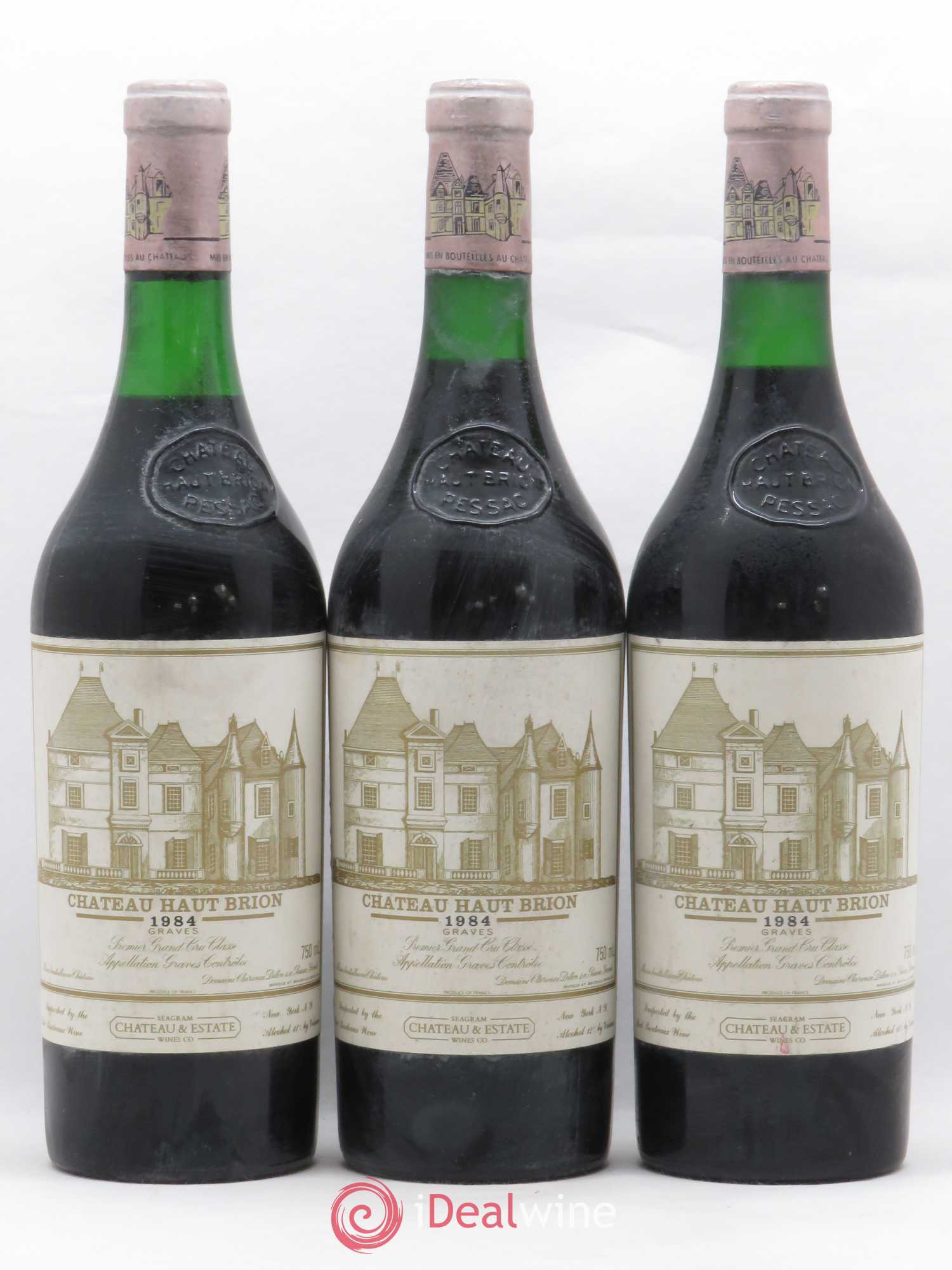 Château Haut Brion 1er Grand Cru Classé 1984 - Lot de 3 bouteilles - 0