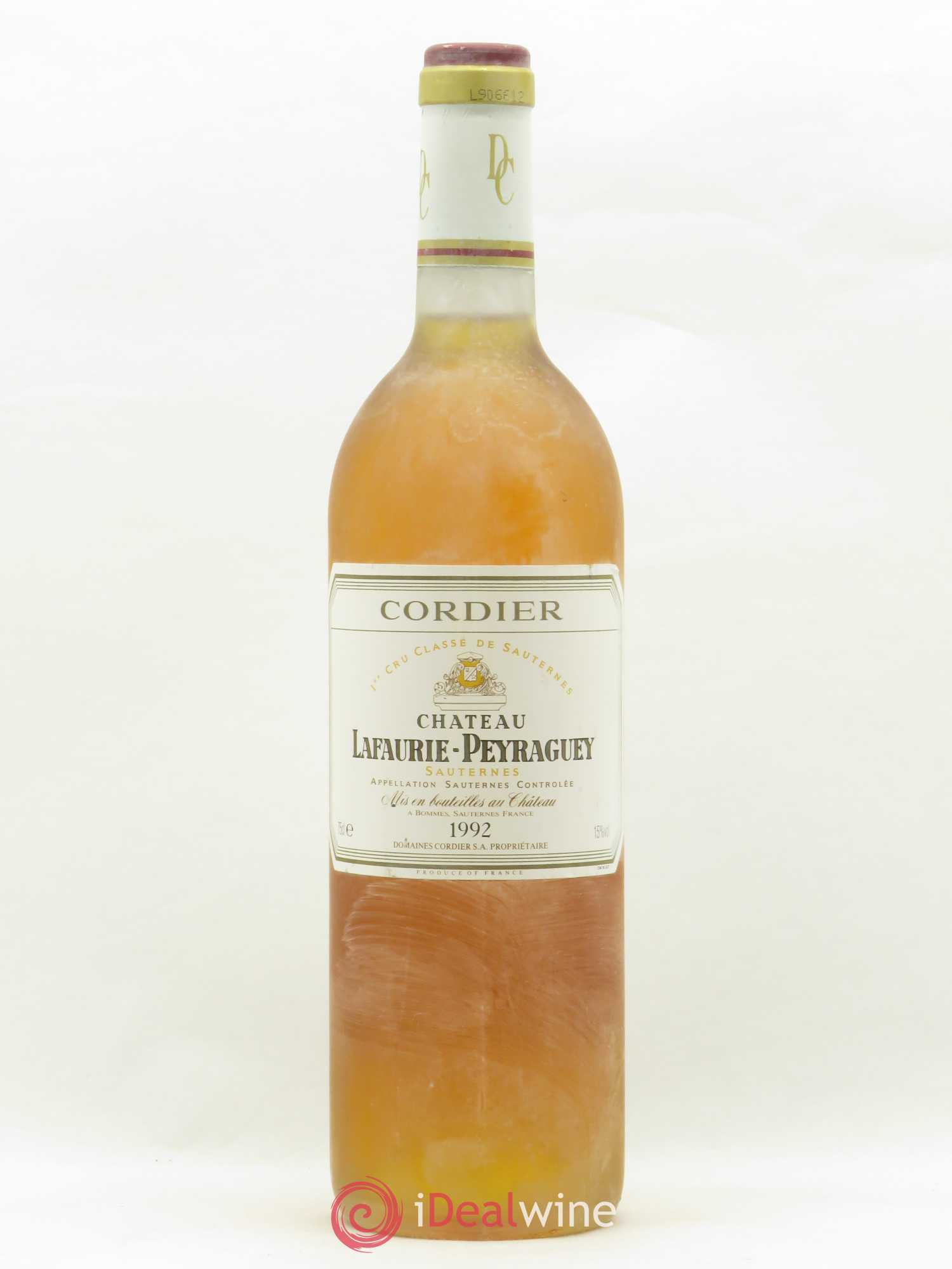 Château Lafaurie-Peyraguey 1er Grand Cru Classé 1992 - Lotto di 1 bottiglia - 0