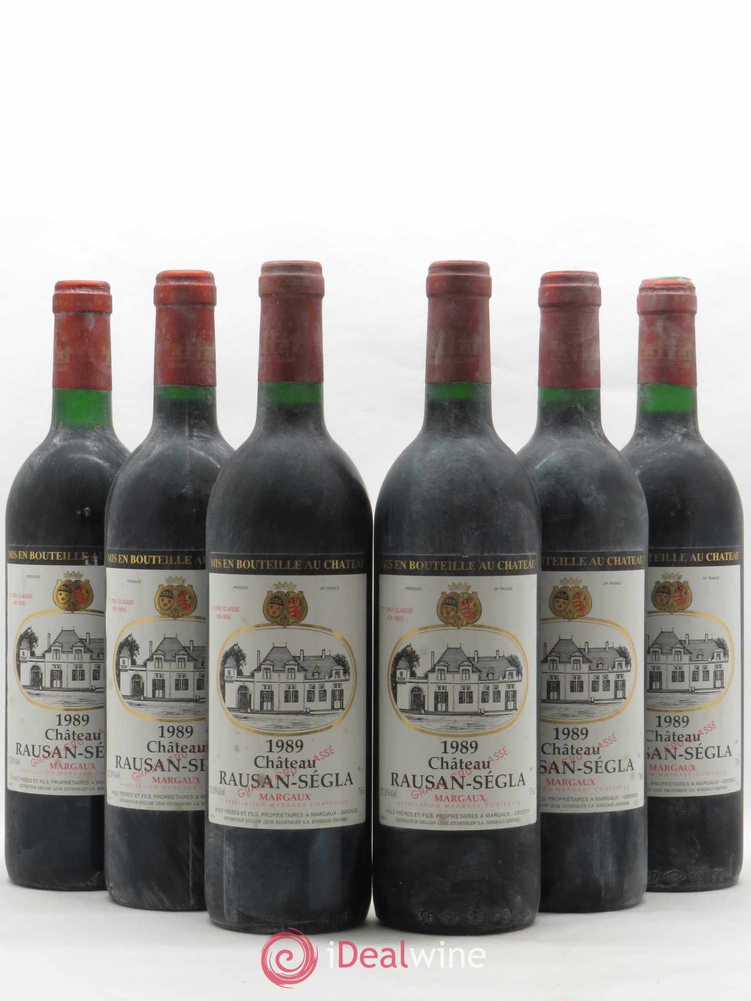 Château Rauzan Ségla Grand Cru Classé 1989 - Lot de 6 bouteilles - 0