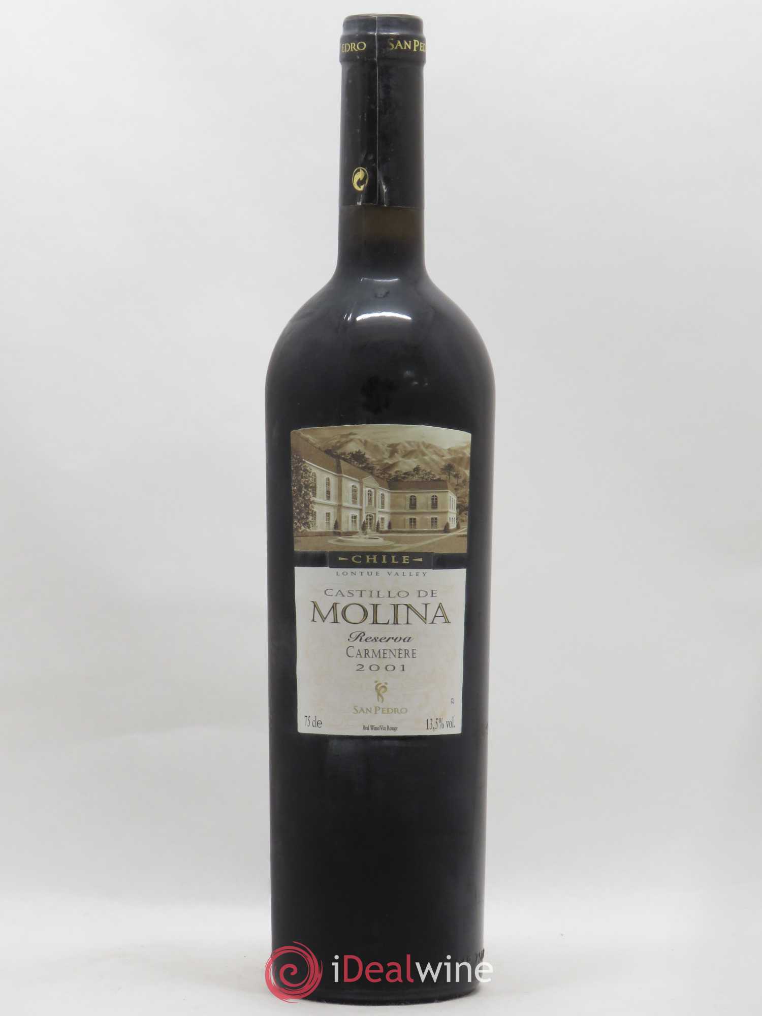 Chili Lontue Valley Castillo de Molina Carmanère Reserva 2001 - Posten von 1 Flasche - 0
