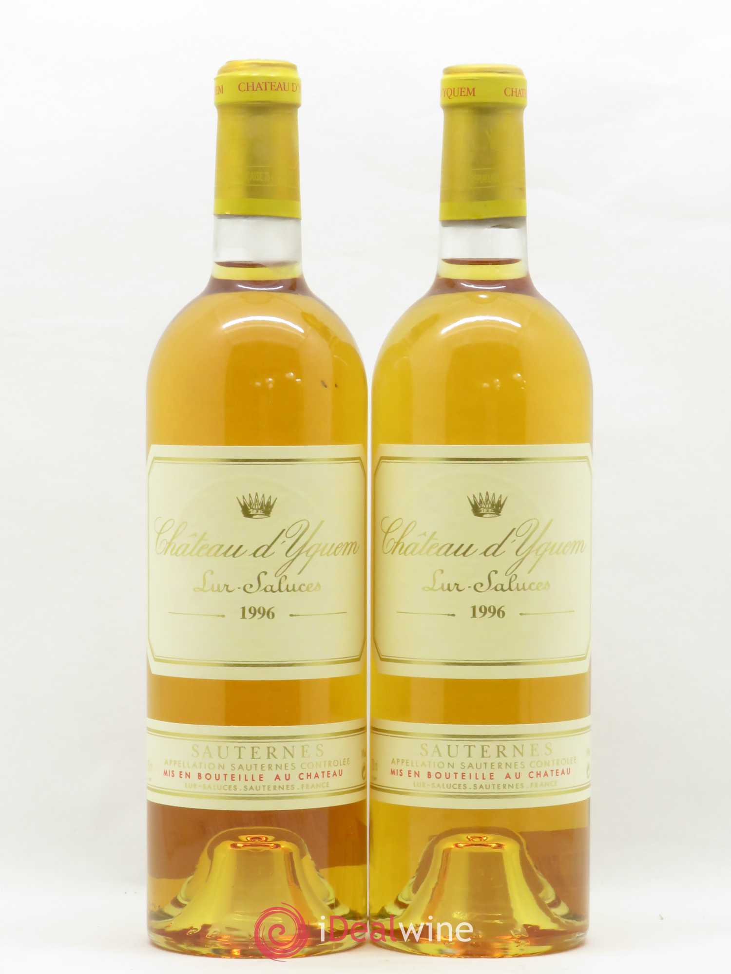 Château d' Yquem 1er Cru Classé Supérieur 1996 - Lotto di 2 bottiglie - 0