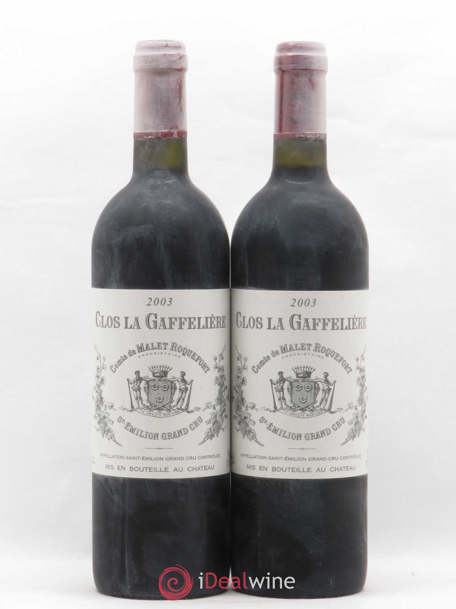 Saint-Émilion Grand Cru Clos La Gaffelière 2003 - Posten von 2 Flaschen - 0