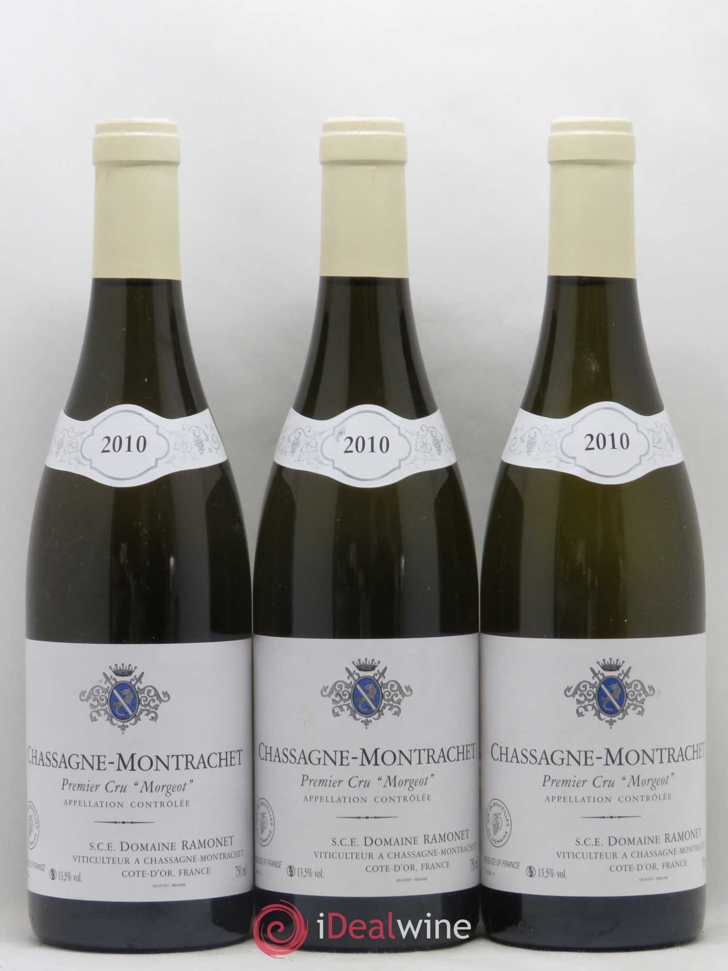 Chassagne-Montrachet 1er Cru Morgeot Ramonet (Domaine) 2010 - Lot de 3 bouteilles - 0