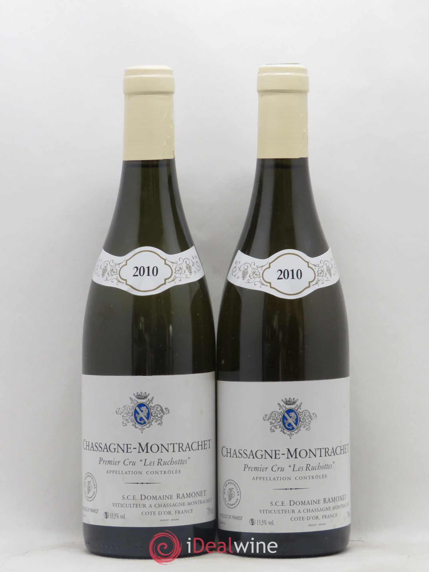 Chassagne-Montrachet 1er Cru Les Ruchottes Ramonet (Domaine) 2010 - Lot de 2 bouteilles - 0