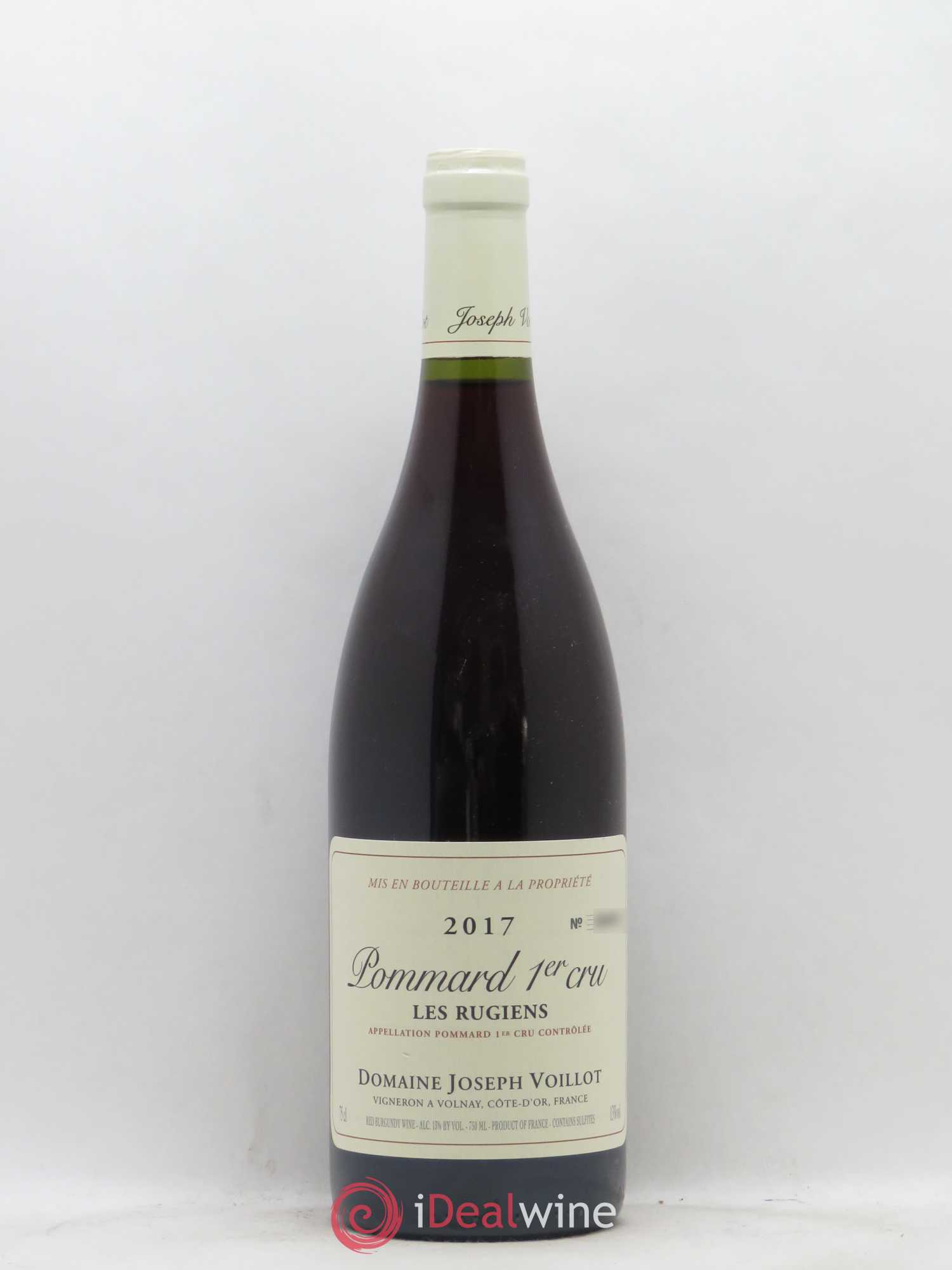 Pommard 1er Cru Les Rugiens Joseph Voillot (Domaine) 2017 - Lot de 1 bouteille - 0