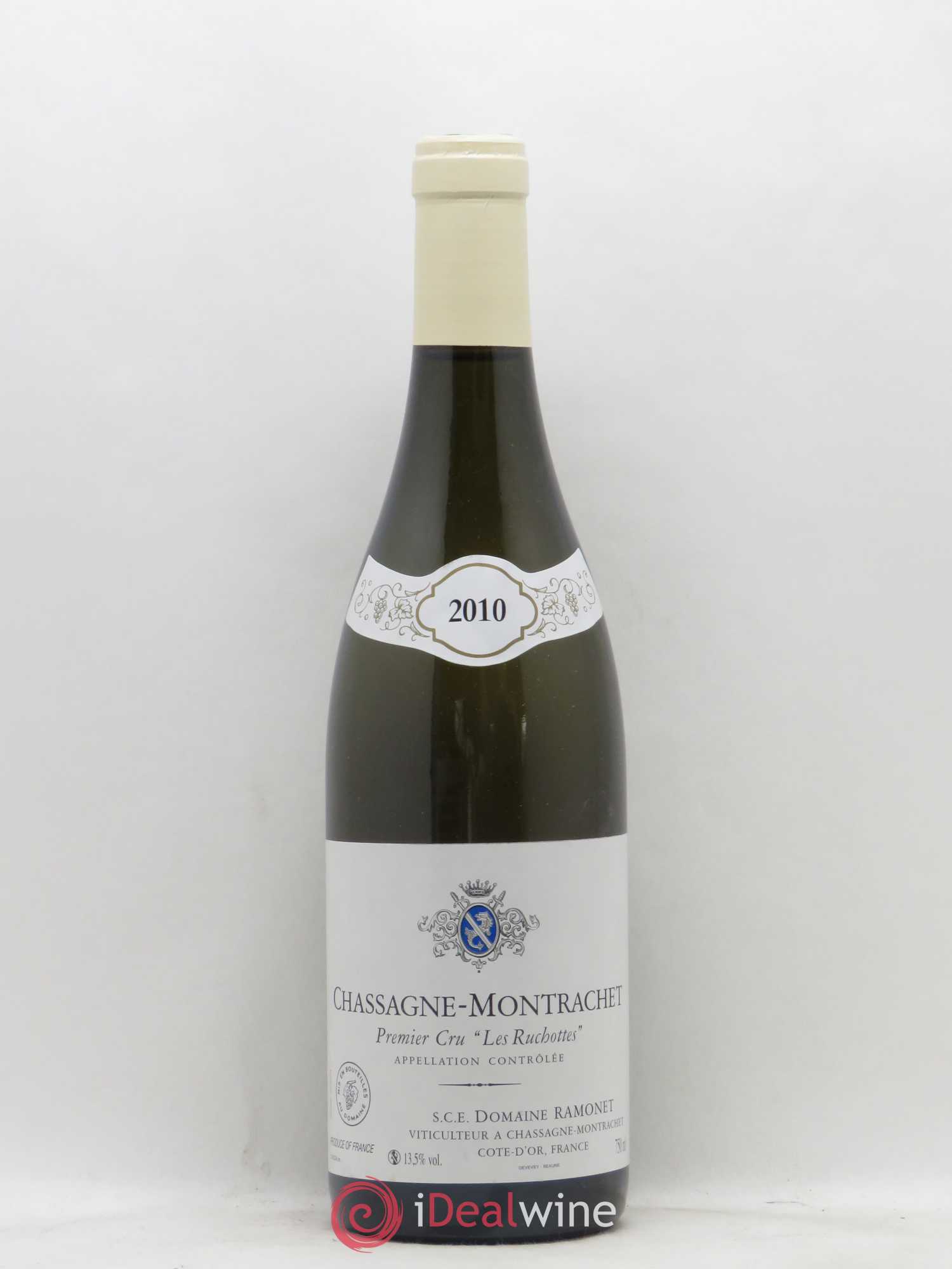 Chassagne-Montrachet 1er Cru Les Ruchottes Ramonet (Domaine) 2010 - Lot de 1 bouteille - 0