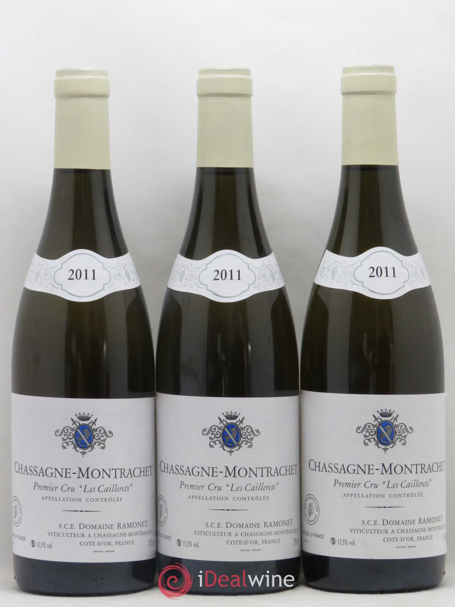 Chassagne-Montrachet 1er Cru Les Caillerets Ramonet (Domaine) 2011 - Lot de 3 bouteilles - 0
