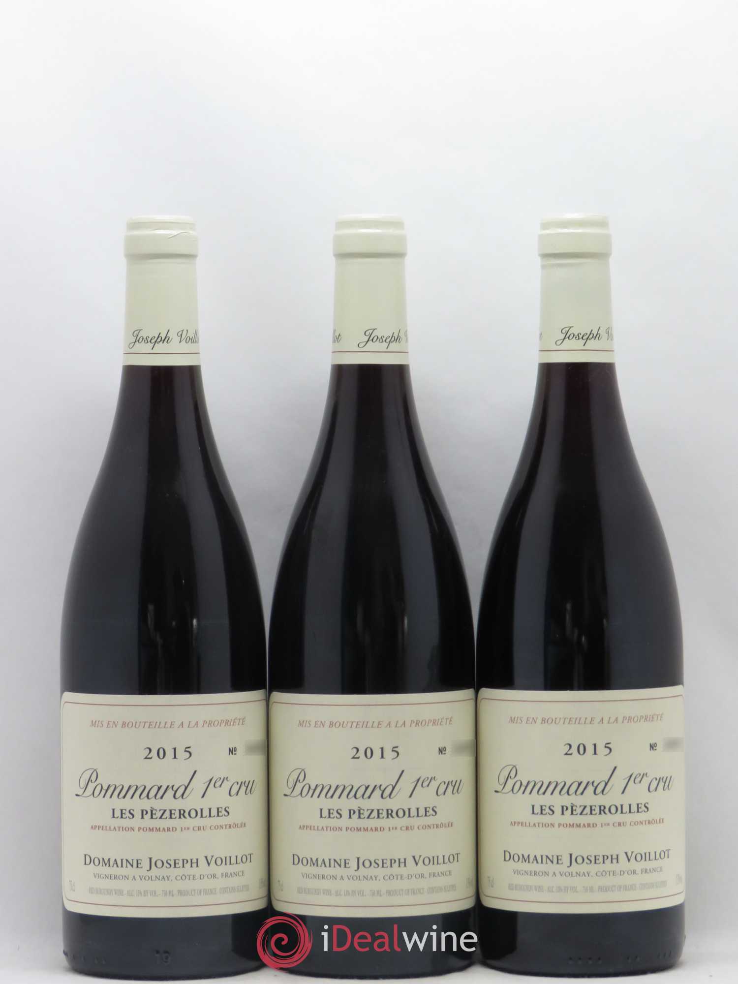 Pommard 1er Cru Les Pèzerolles Joseph Voillot (Domaine) 2015 - Lot de 3 bouteilles - 0