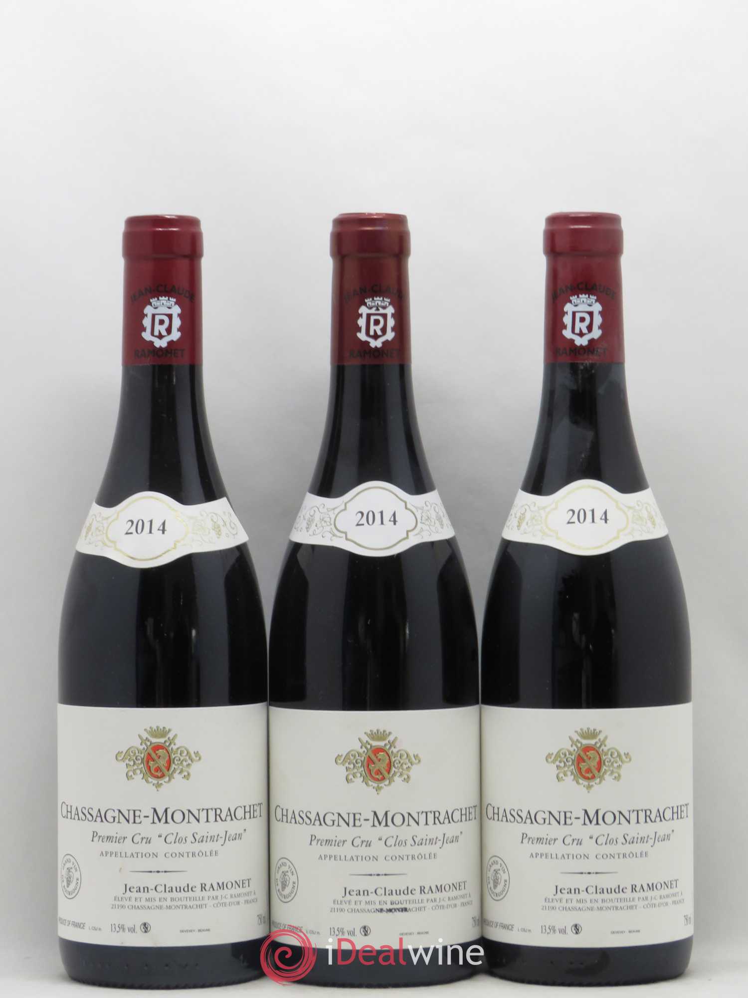 Chassagne-Montrachet 1er Cru Clos Saint-Jean Ramonet (Domaine) 2014 - Lot de 3 bouteilles - 0