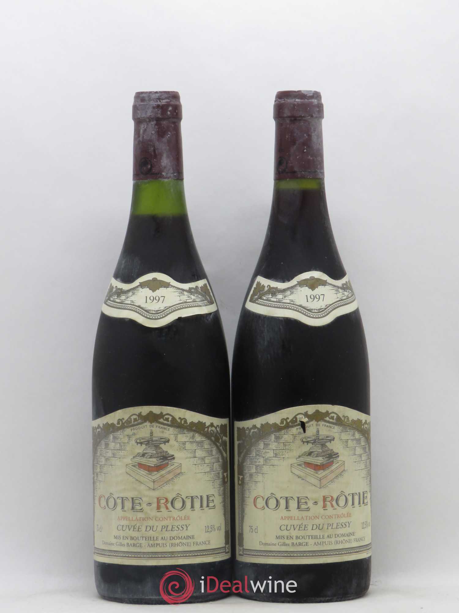 Côte-Rôtie Cuvée du Plessy Gilles Barge 1997 - Posten von 2 Flaschen - 0