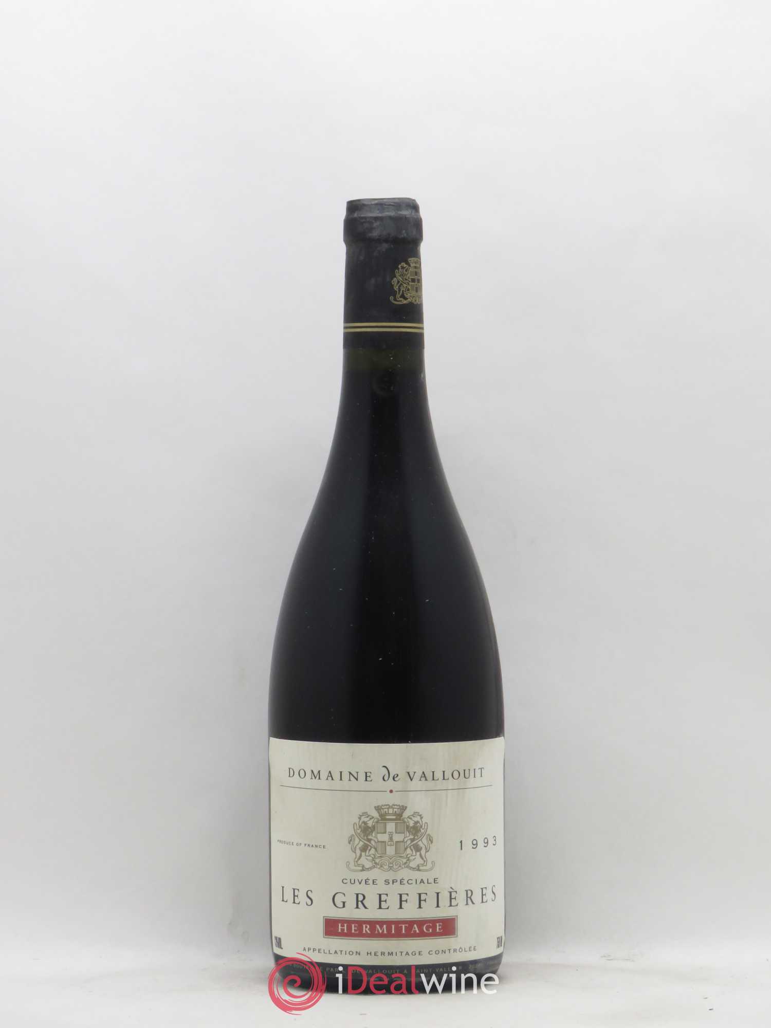 Hermitage Les Greffières Domaine de Vallouit 1993 - Posten von 1 Flasche - 0