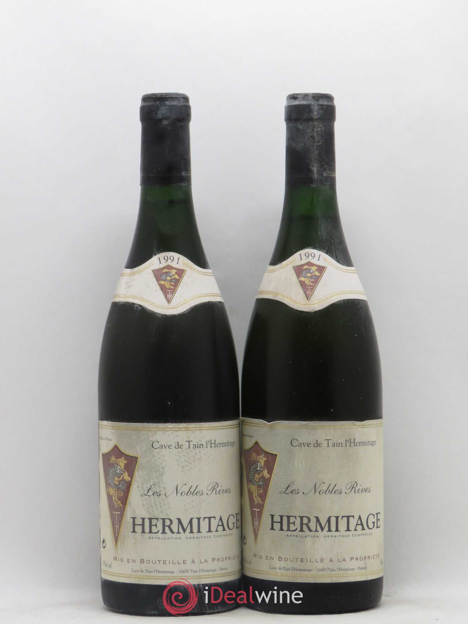 Hermitage Les Nobles Rives Cave de Tain l'Herrmitage 1991 - Posten von 2 Flaschen - 0