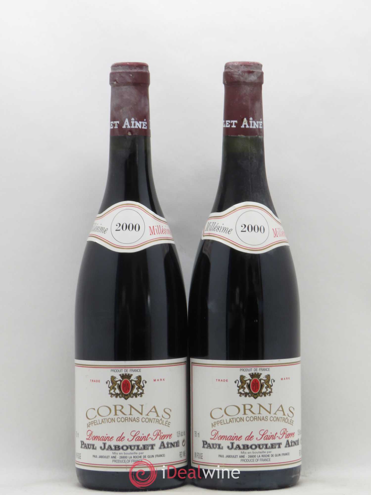 Cornas Domaine de Saint-Pierre Paul Jaboulet Ainé 2000 - Lot de 2 bouteilles - 0