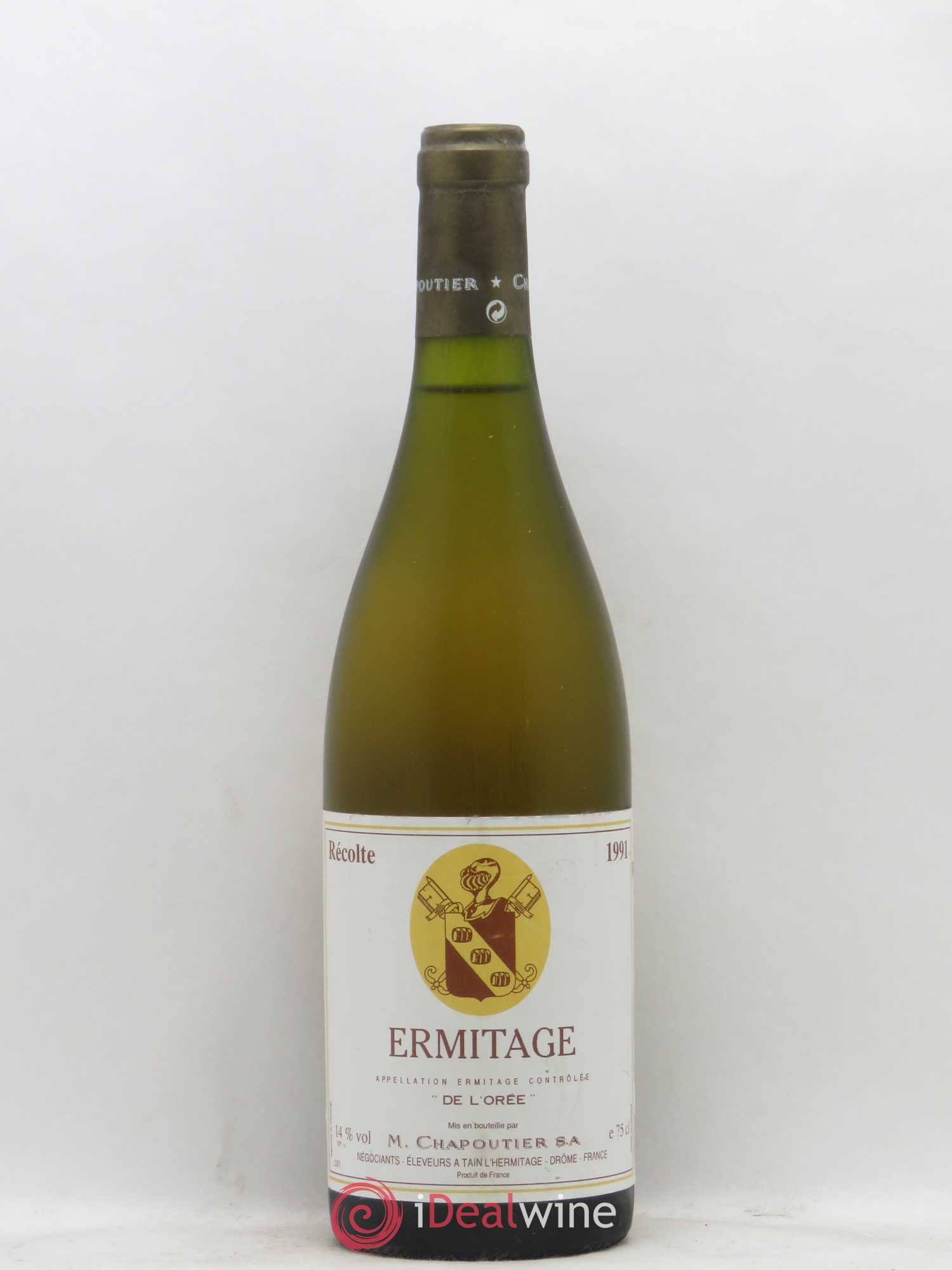 Hermitage Ermitage de l'Orée Chapoutier 1991 - Lot de 1 bouteille - 0