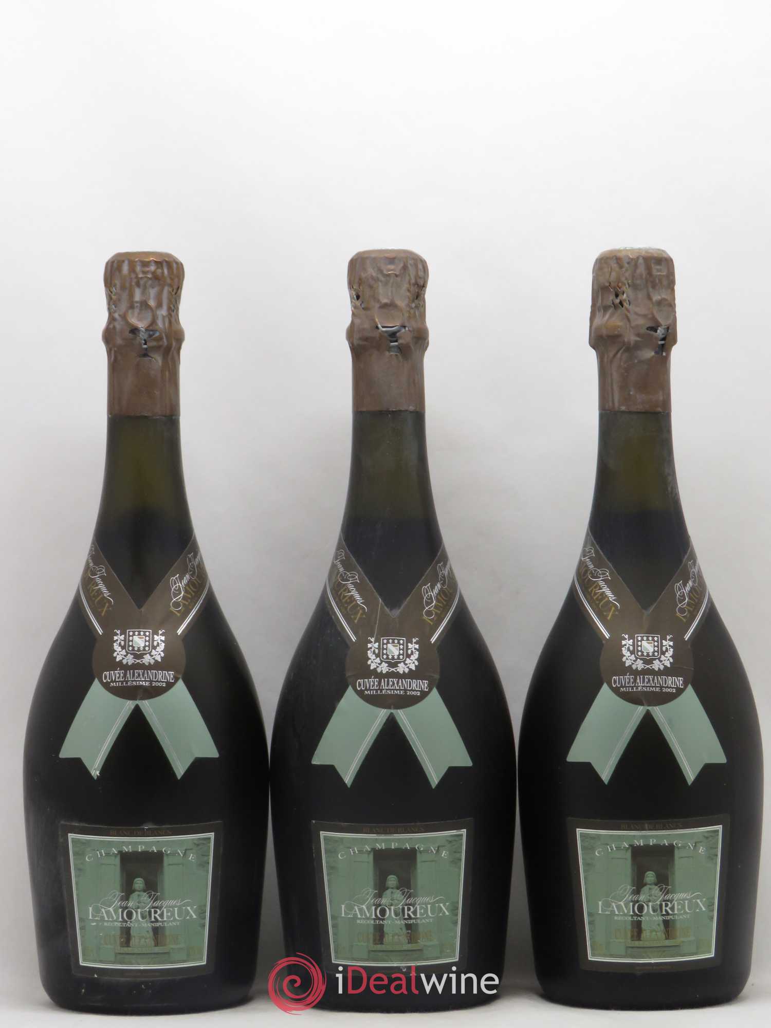 Champagne Cuvée Alexandrine Jean Jacques Lamoureux 2002 - Posten von 3 Flaschen - 0