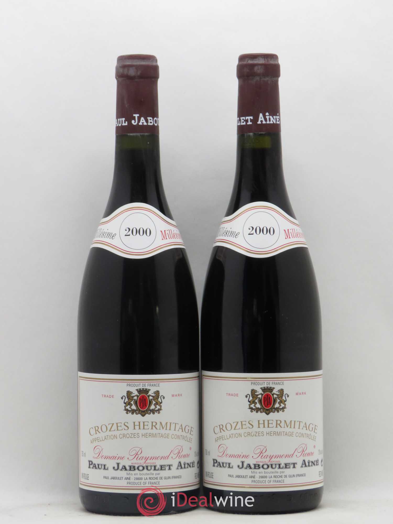 Crozes-Hermitage Domaine Raymond Roure Paul Jaboulet Ainé 2000 - Posten von 2 Flaschen - 0