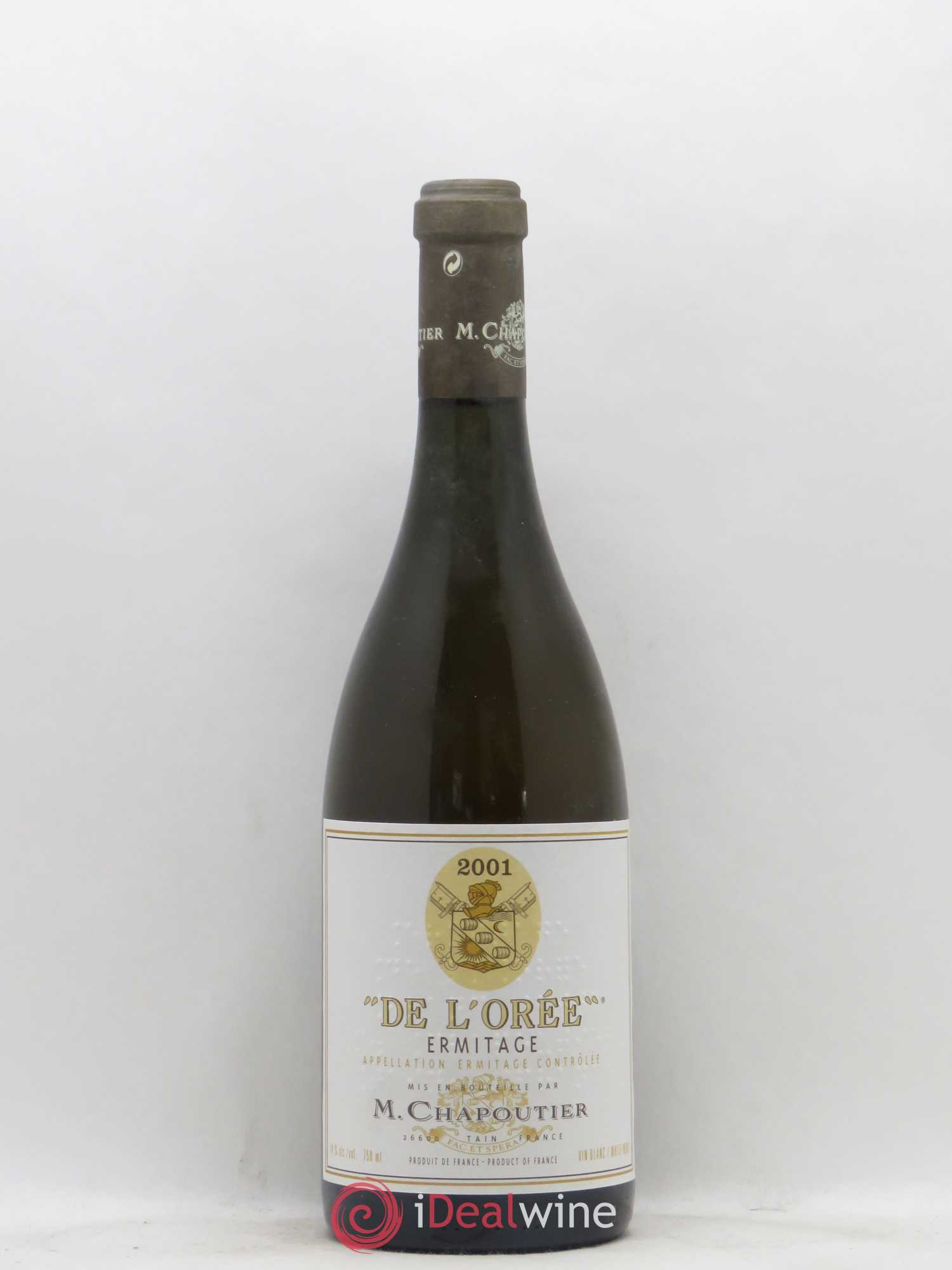 Hermitage Ermitage de l'Orée Chapoutier 2001 - Lot de 1 bouteille - 0
