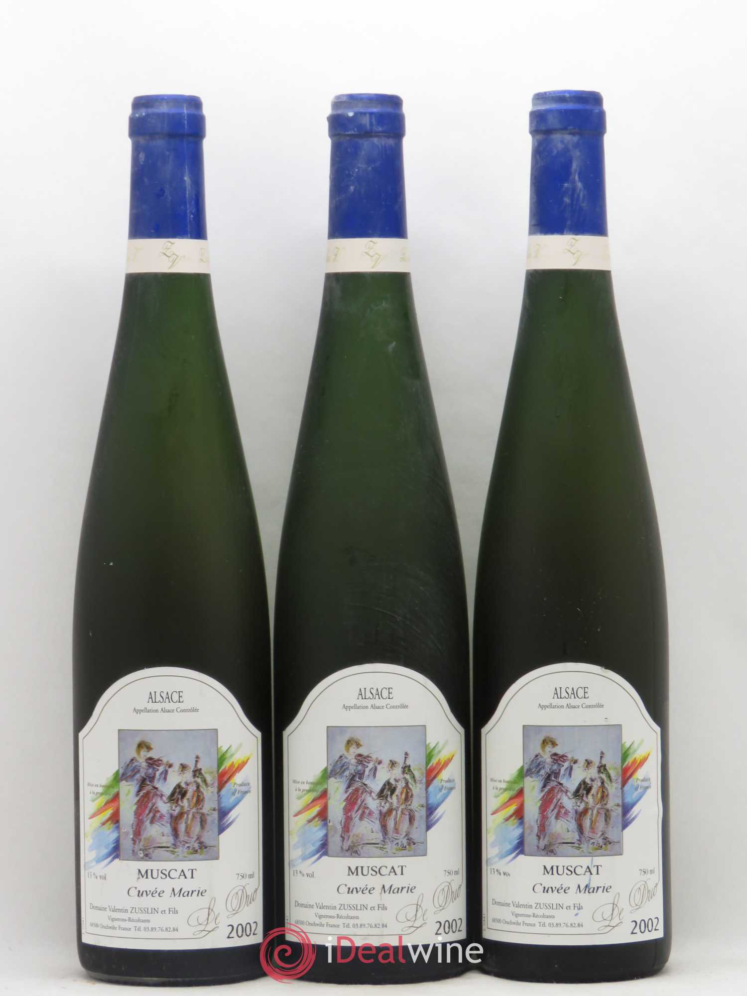 Alsace Muscat Cuvée Marie Valentin Züsslin 2002 - Posten von 3 Flaschen - 0