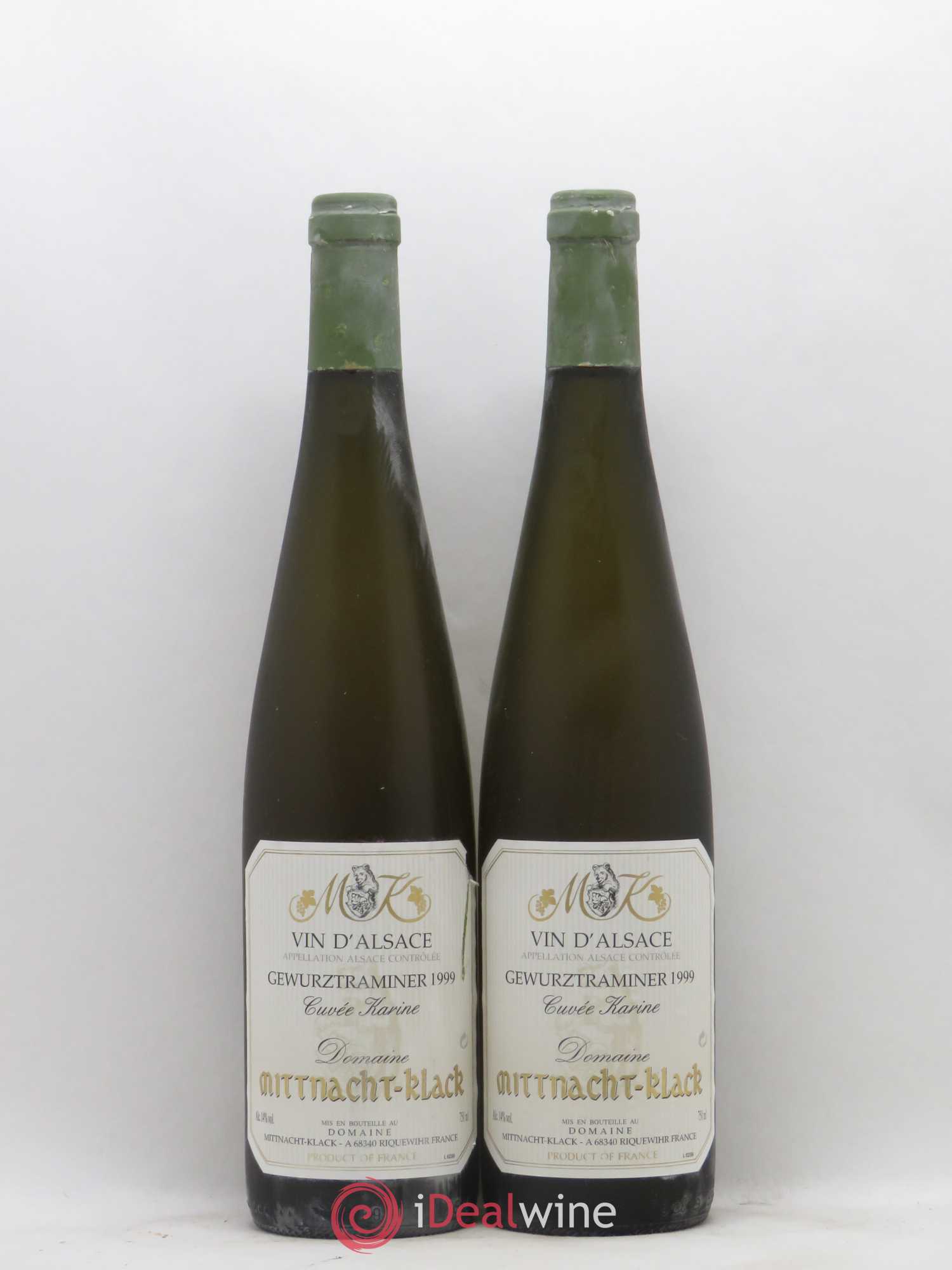 Gewurztraminer Cuvée Karine Mittnacht Klack 1999 - Posten von 2 Flaschen - 0