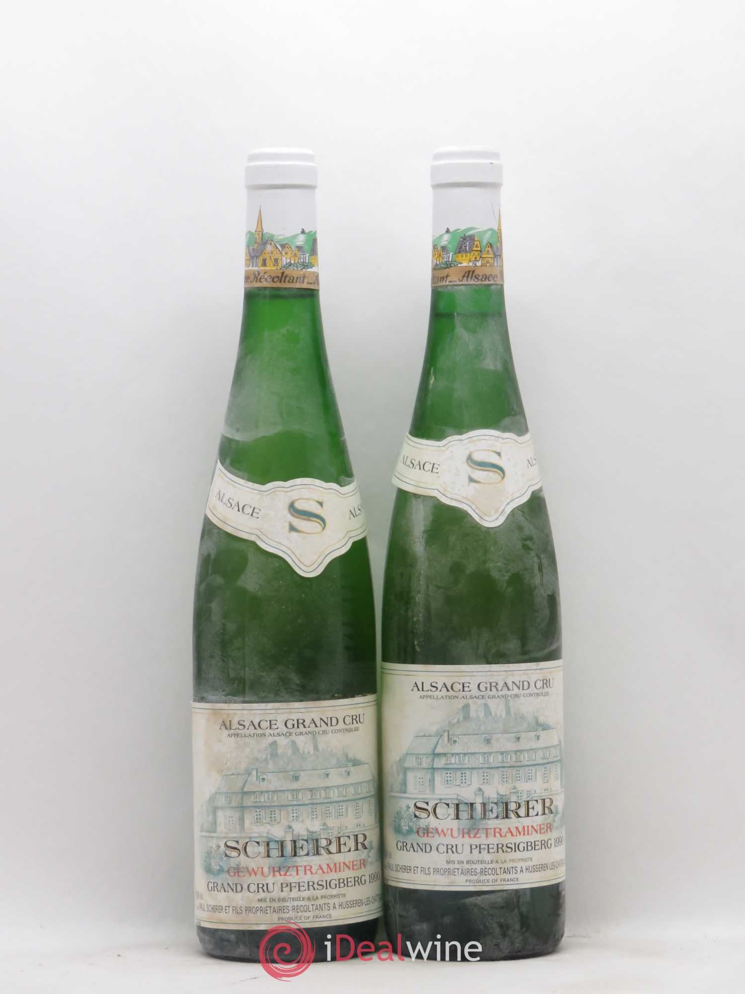 Gewurztraminer Grand Cru Pfersigberg Paul Scherer 1990 - Posten von 2 Flaschen - 0