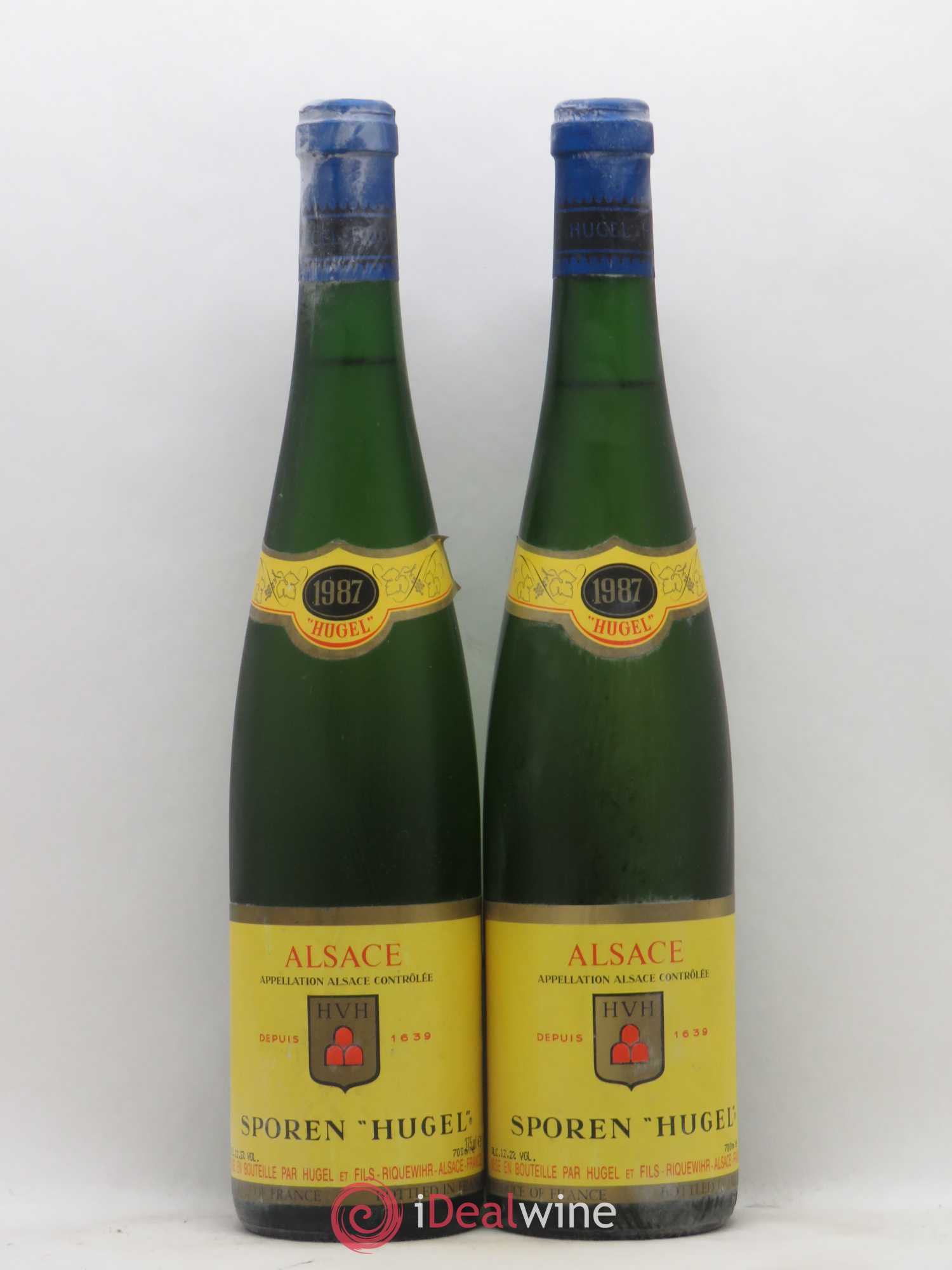 Alsace Sporen Hugel 1987 - Posten von 2 Flaschen - 0