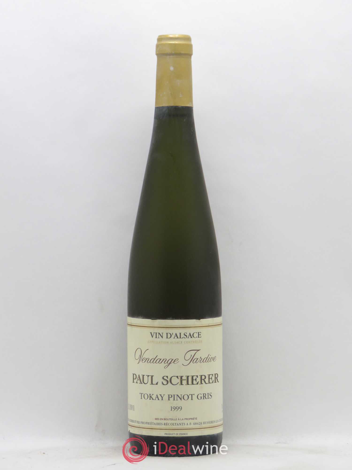 Pinot Gris (Tokay) Vendanges Tardives Paul Scherer (sans prix de réserve) 1999 - Lotto di 1 bottiglia - 0