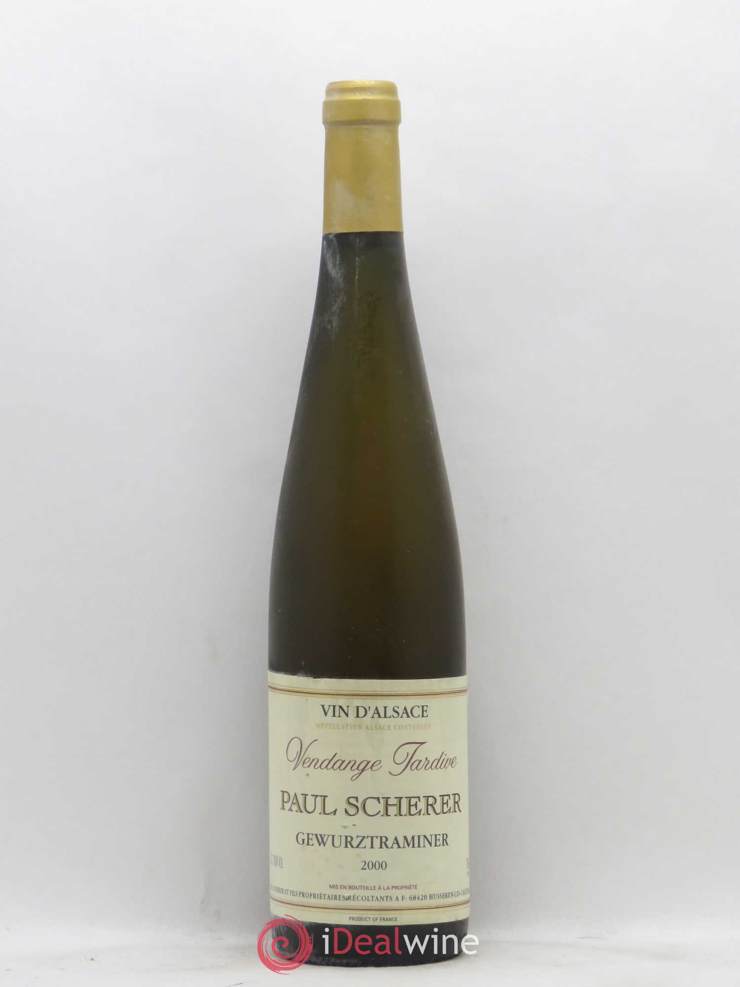 Gewurztraminer Vendanges Tardives Paul Scherer 2000 - Lotto di 1 bottiglia - 0
