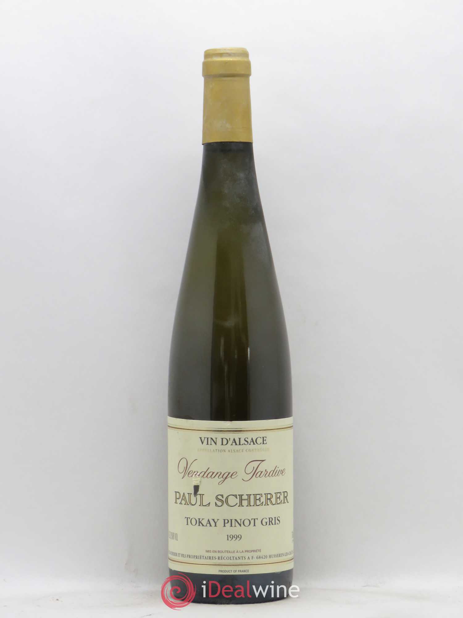 Pinot Gris (Tokay) Vendanges Tardives Paul Scherer (sans prix de réserve) 1999 - Lotto di 1 bottiglia - 0