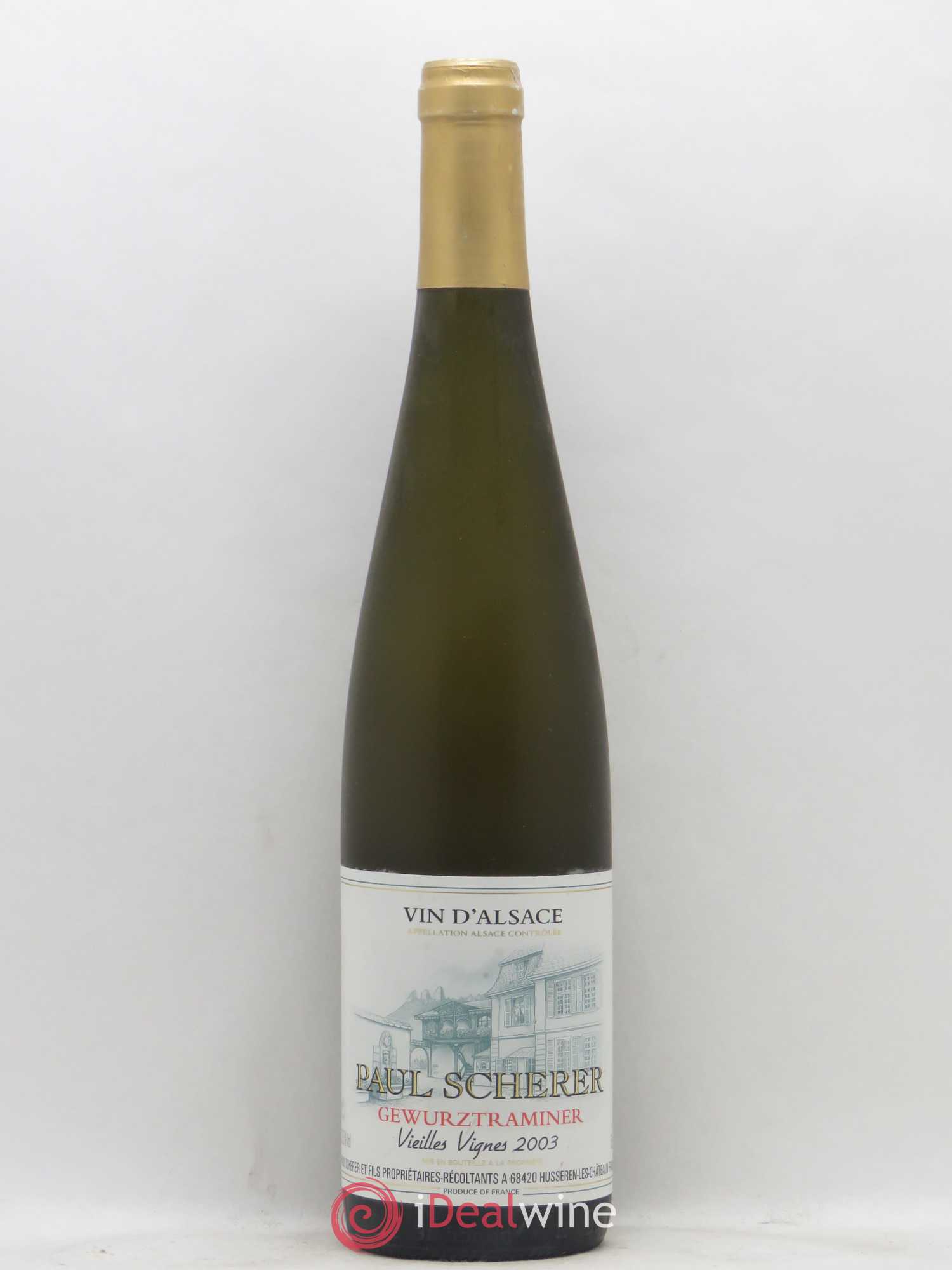 Gewurztraminer Vieilles Vignes Paul Scherer (sans prix de réserve) 2003 - Posten von 1 Flasche - 0