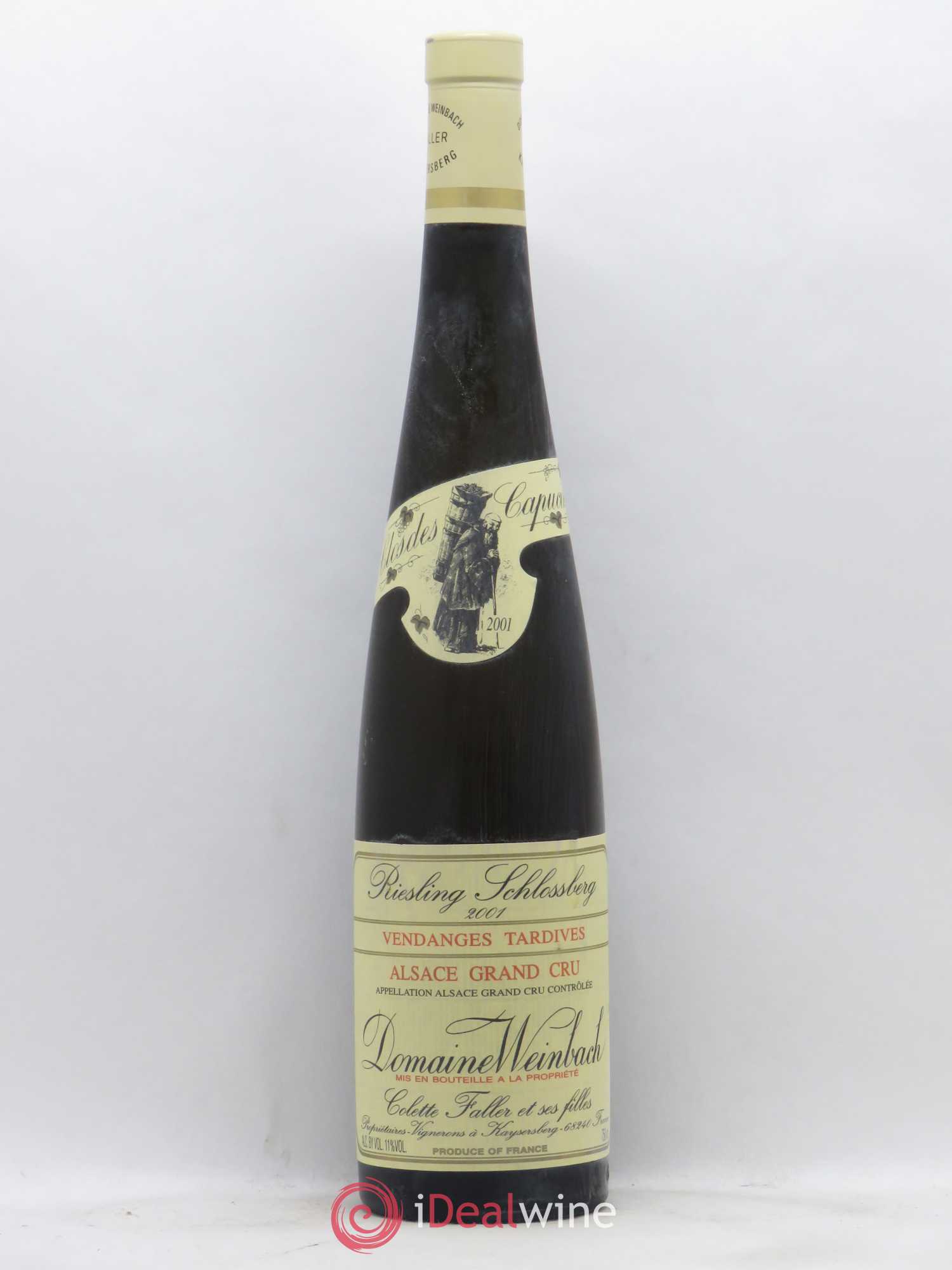Alsace Riesling Vendanges Tardives Grand Cru Schlossberg Weinbach (Domaine) 2001 - Lot de 1 bouteille - 0