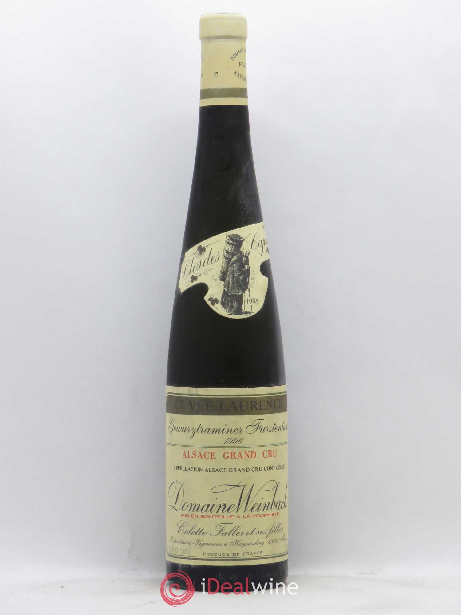 Alsace Grand Cru Gewurztraminer Furstentum Weinbach (Domaine) Cuvée Laurence 1996 - Lot de 1 bouteille - 0