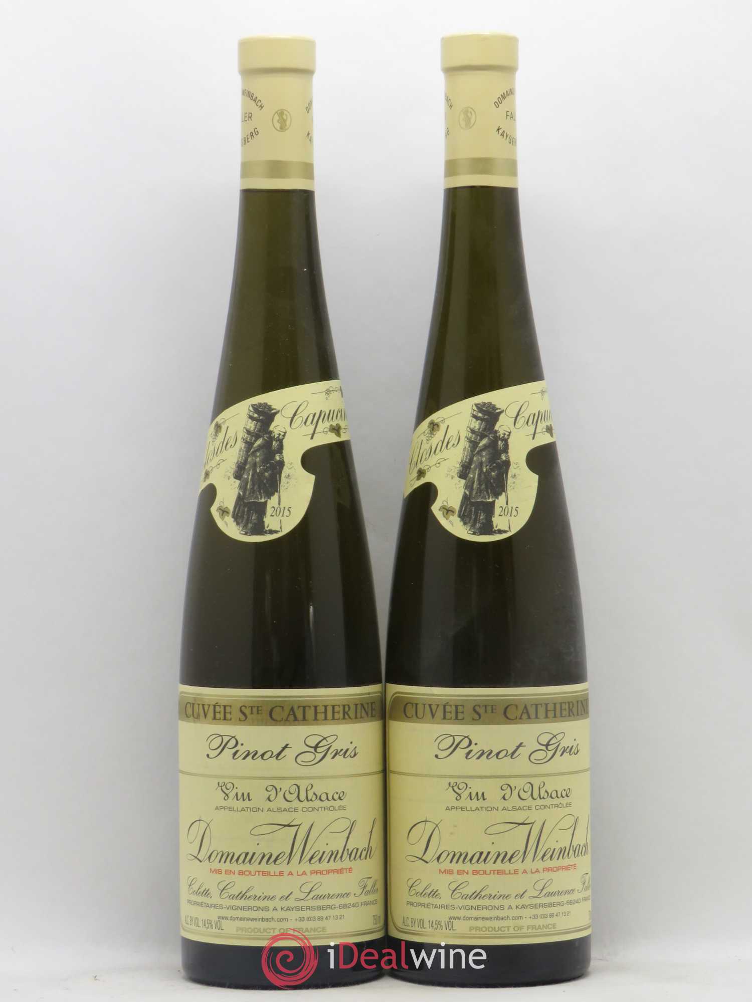 Alsace Pinot Gris Cuvée Sainte Catherine Weinbach (Domaine) 2015 - Lot de 2 bouteilles - 0