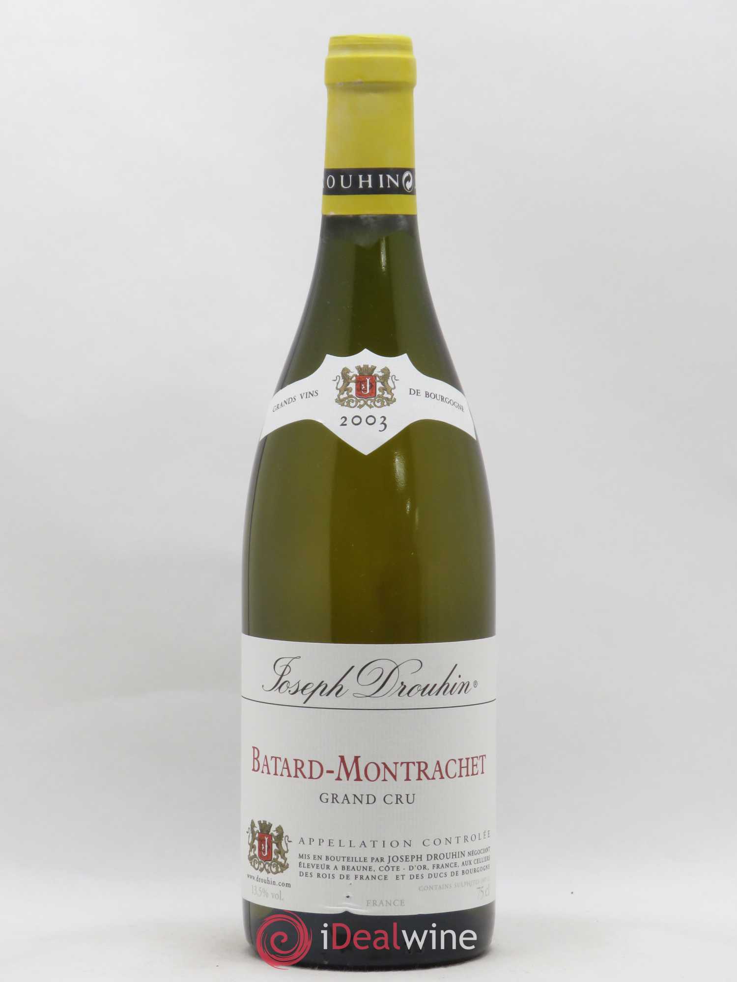Bâtard-Montrachet Grand Cru Joseph Drouhin 2003 - Lot de 1 bouteille - 0