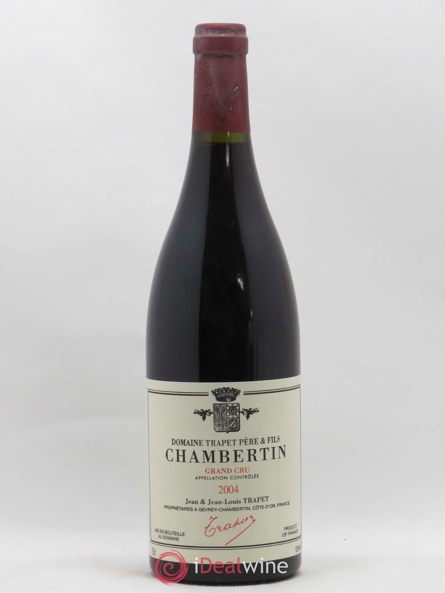 Chambertin Grand Cru Domaine Trapet 2004 - Lot de 1 bouteille - 0