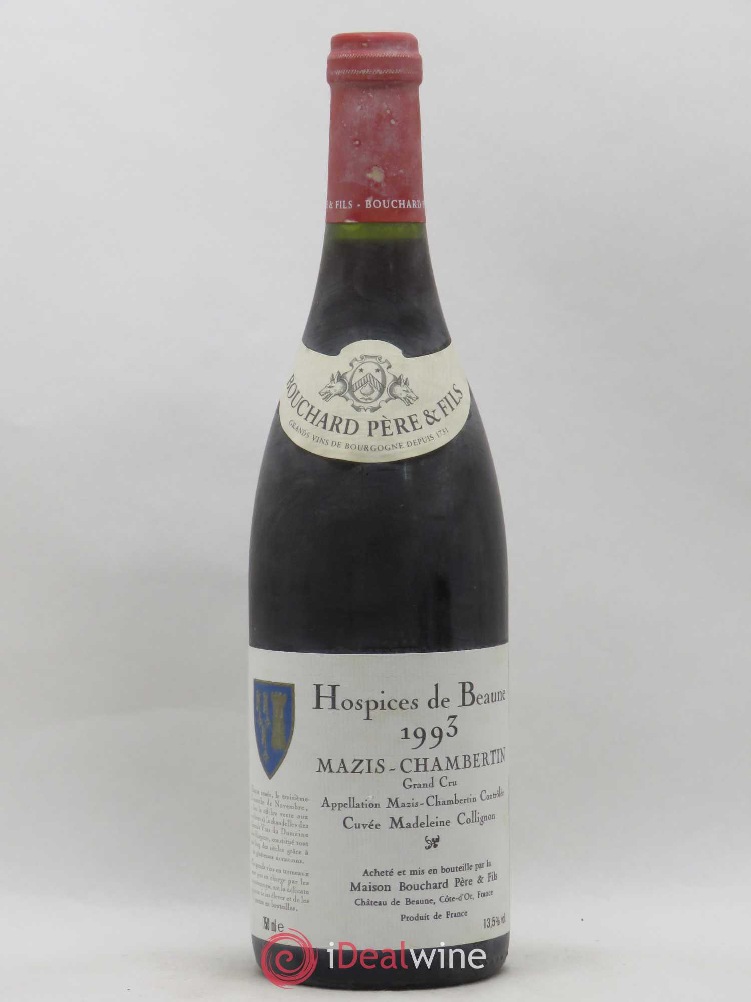 Mazis-Chambertin Grand Cru Cuvée Madeleine Collignon Hospices de Beaune Bouchard Père et Fils 1993 - Posten von 1 Flasche - 0