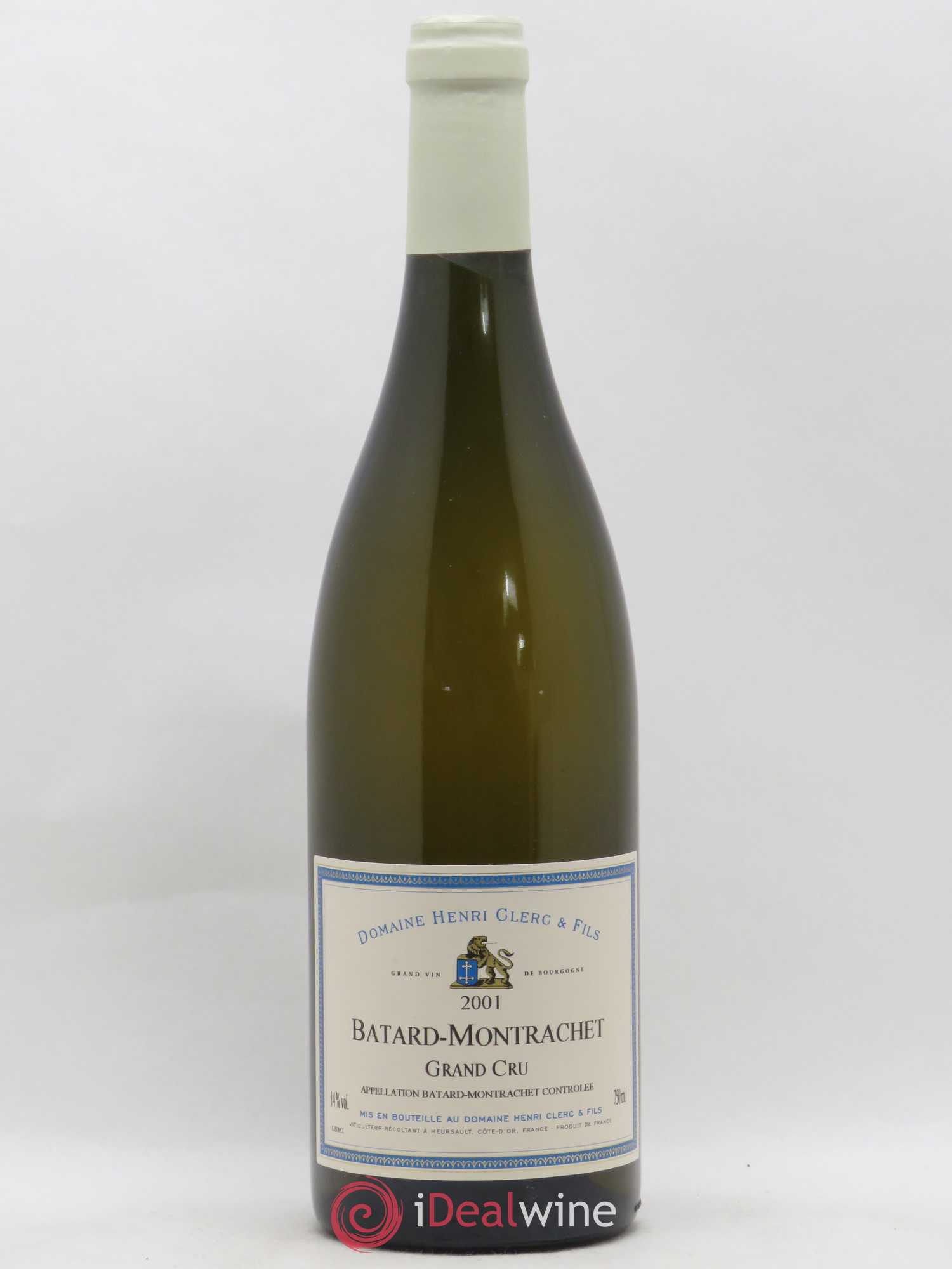 Bâtard-Montrachet Grand Cru Henri Clerc 2001 - Lot de 1 bouteille - 0
