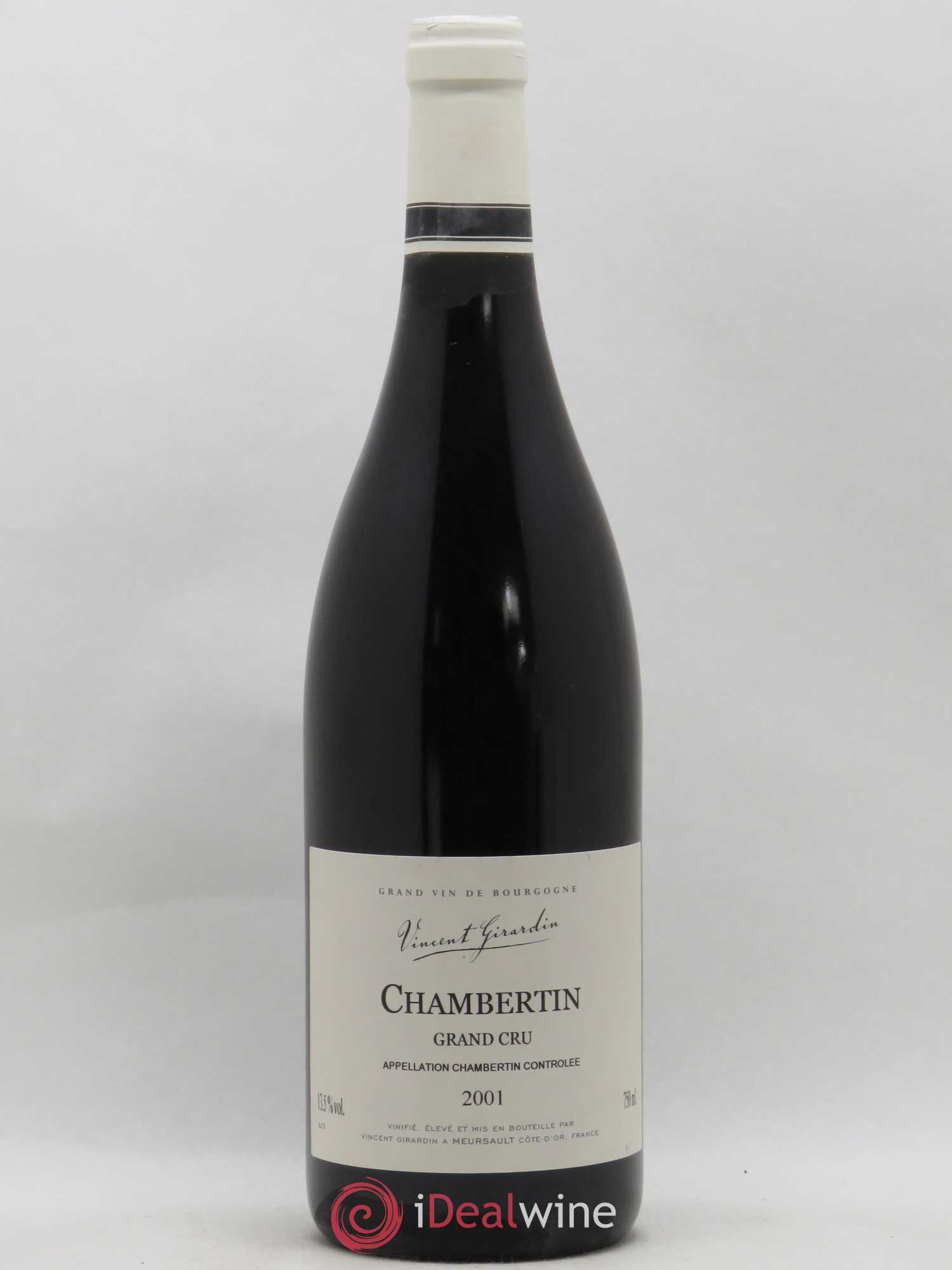 Chambertin Grand Cru Vincent Girardin 2001 - Lot de 1 bouteille - 0