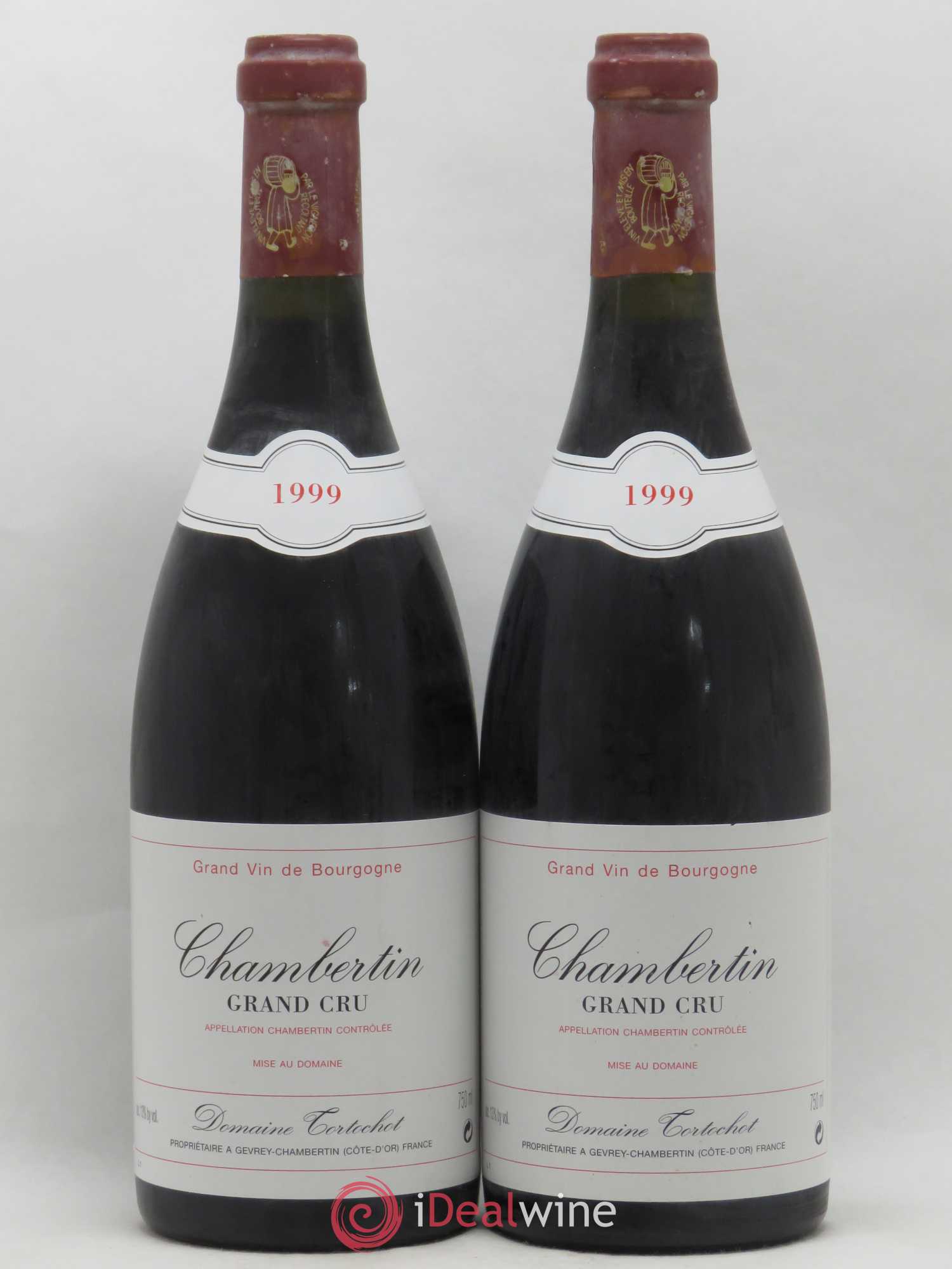 Chambertin Grand Cru Tortochot (Domaine) 1999 - Lot de 2 bouteilles - 0