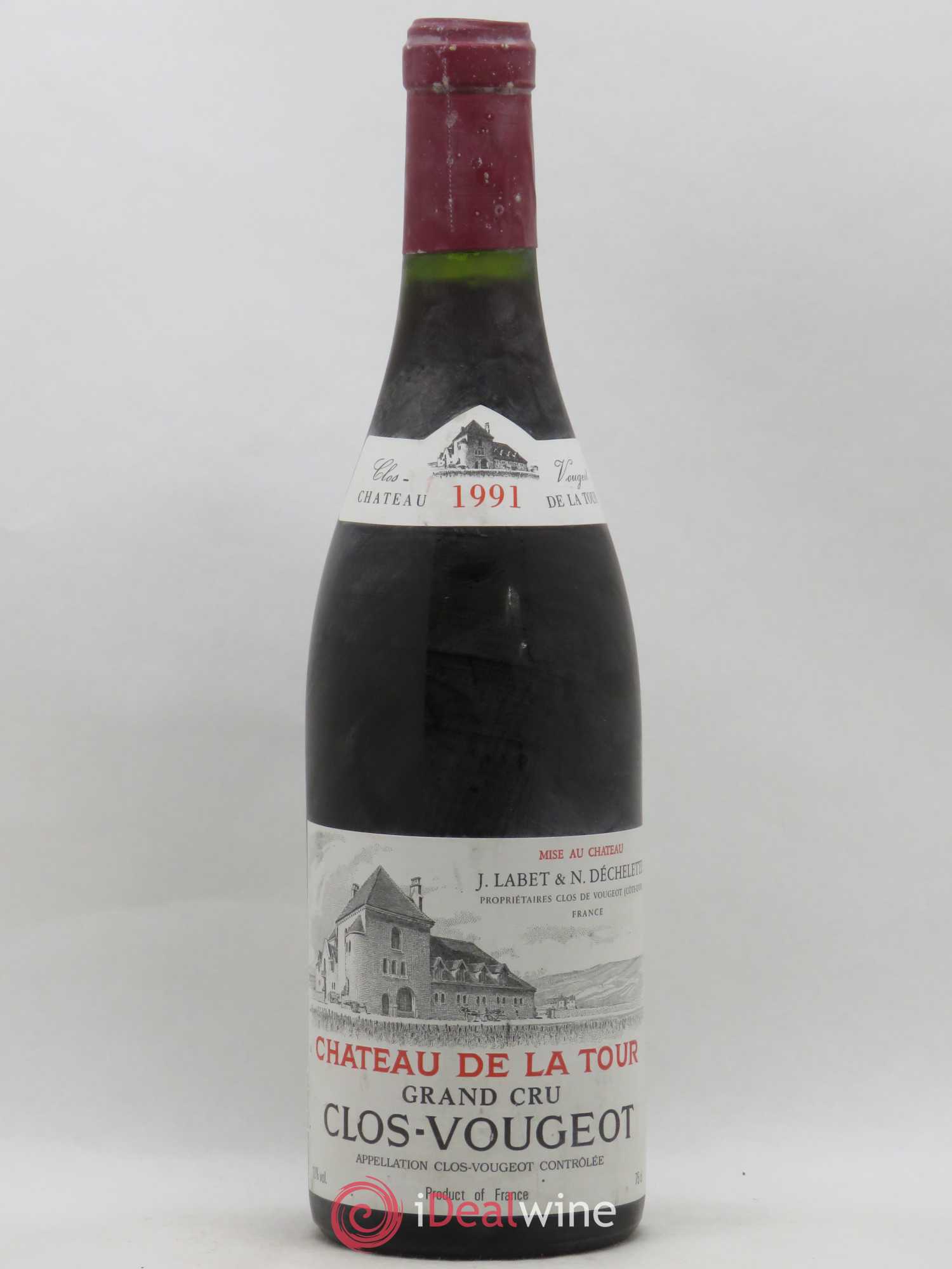 Clos de Vougeot Grand Cru Château de La Tour 1991 - Lotto di 1 bottiglia - 0
