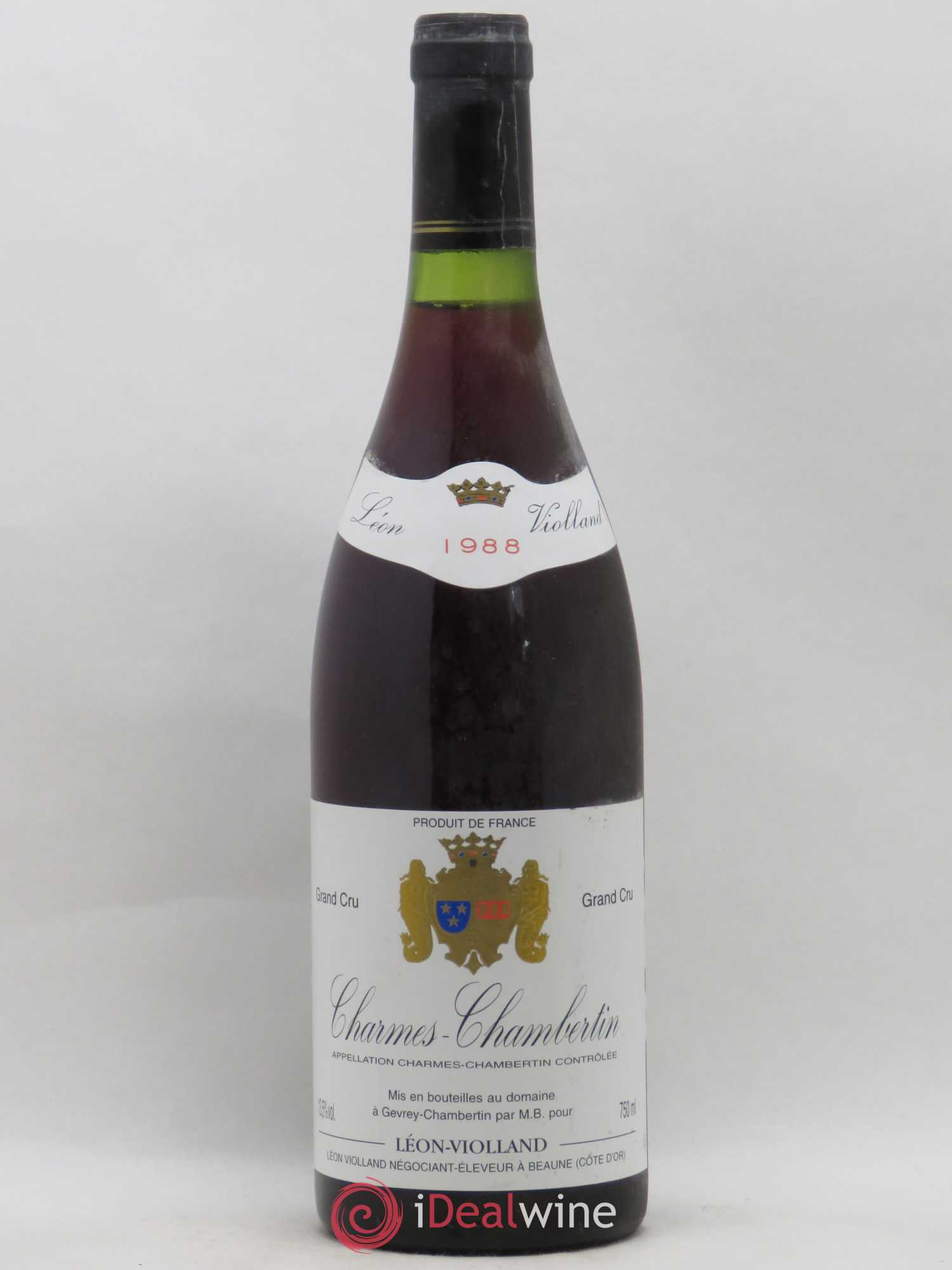 Charmes-Chambertin Grand Cru Léon Violland 1988 - Lot de 1 bouteille - 0